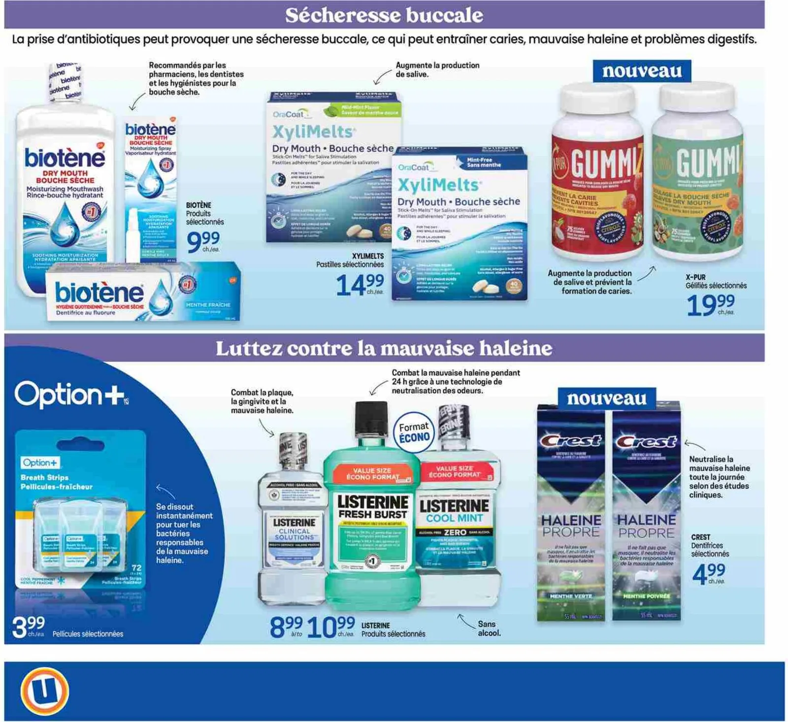 Page 2 de la Carnet Santé Uniprix du 9 au 15 avril 2026