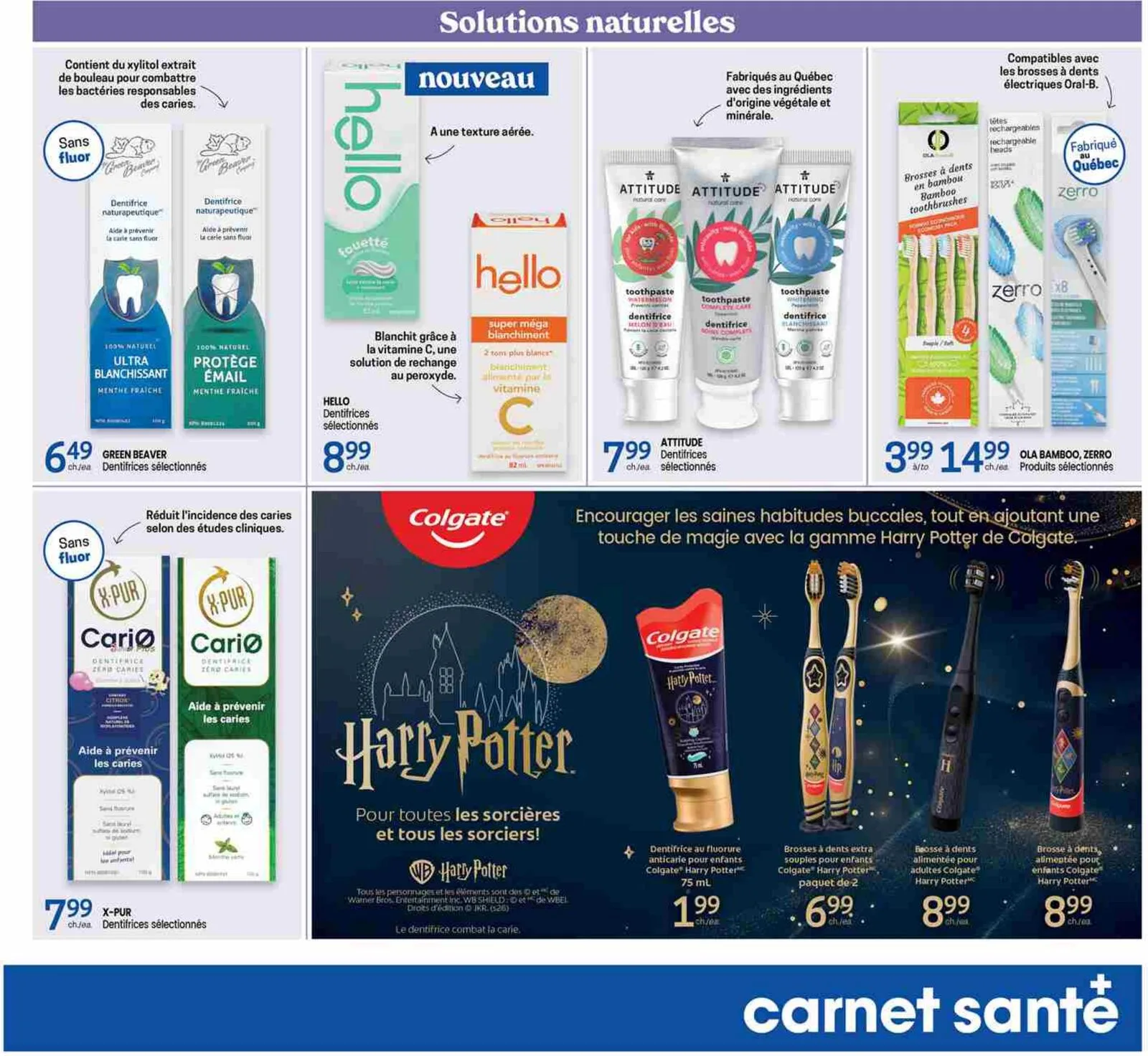 Page 3 de la Carnet Santé Uniprix du 9 au 15 avril 2026