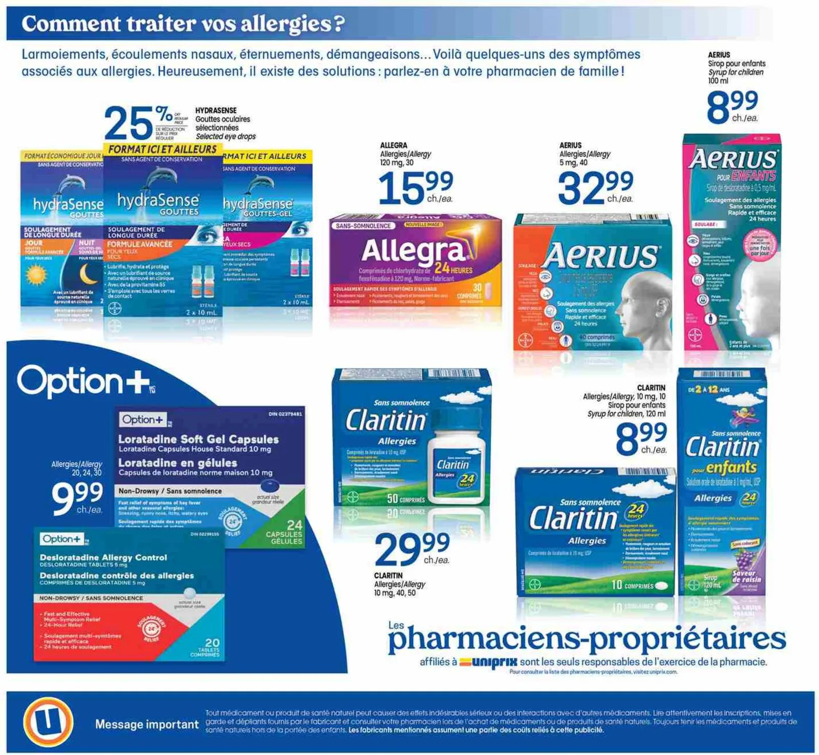 Page 2 de la Carnet Uniprix Santé du 14 au 20 mai 2026