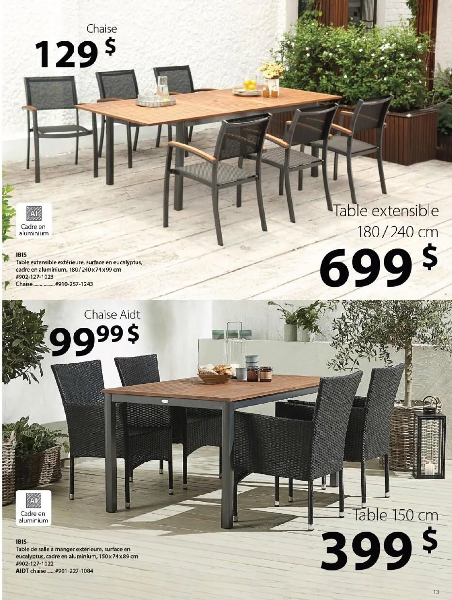 Page 13 de la Catalogue Jysk d&rsquo;été du 1 avril au 30 septembre 2026