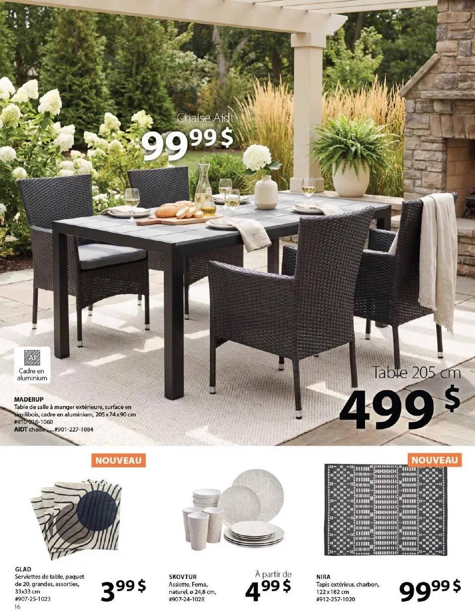 Page 16 de la Catalogue Jysk d&rsquo;été du 1 avril au 30 septembre 2026