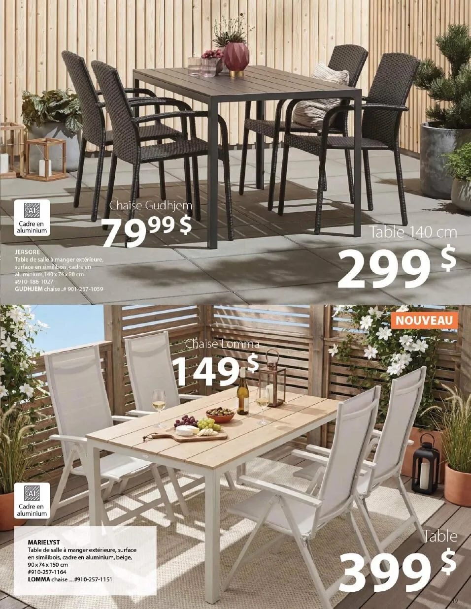 Page 19 de la Catalogue Jysk d&rsquo;été du 1 avril au 30 septembre 2026