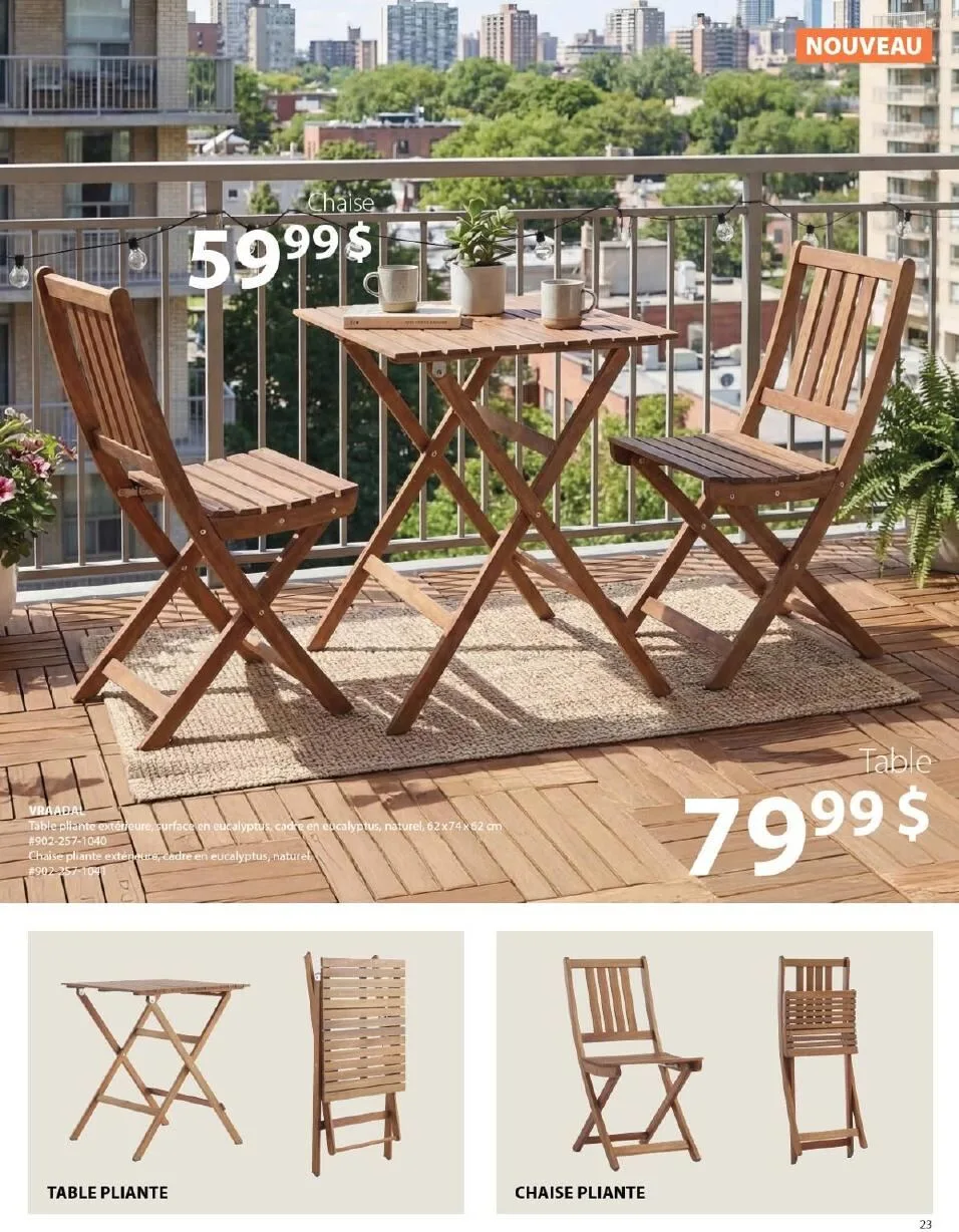 Page 23 de la Catalogue Jysk d&rsquo;été du 1 avril au 30 septembre 2026