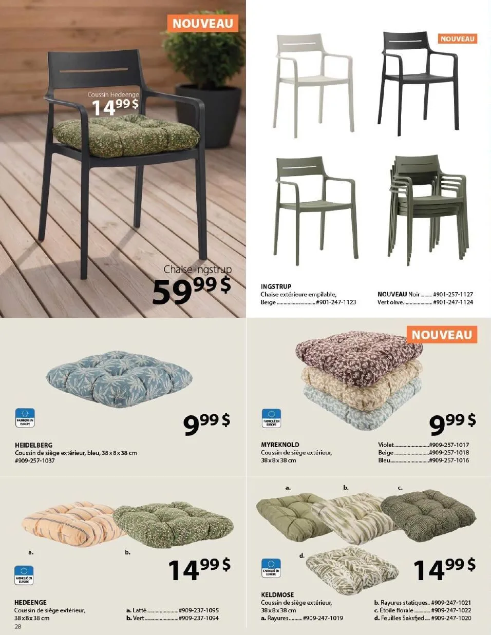 Page 28 de la Catalogue Jysk d&rsquo;été du 1 avril au 30 septembre 2026