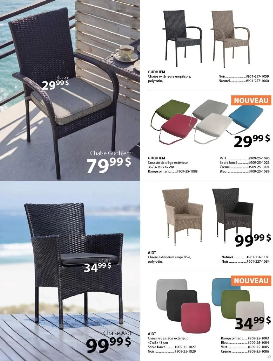 Page 29 de la Catalogue Jysk d&rsquo;été du 1 avril au 30 septembre 2026