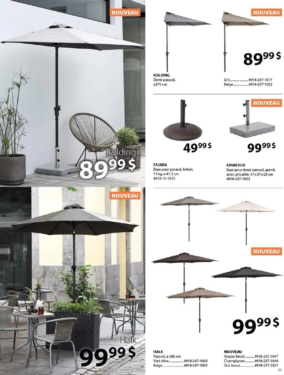 Page 57 de la Catalogue Jysk d&rsquo;été du 1 avril au 30 septembre 2026