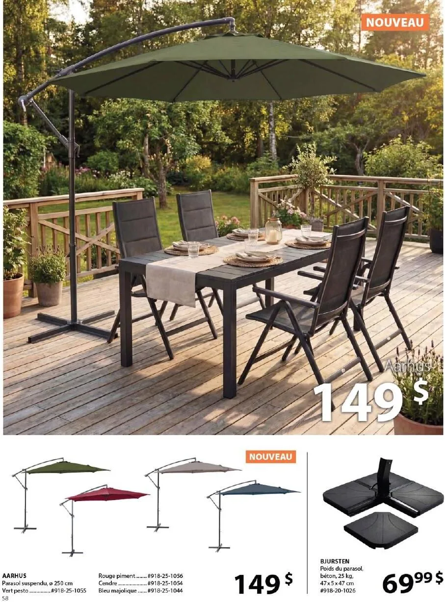 Page 58 de la Catalogue Jysk d&rsquo;été du 1 avril au 30 septembre 2026