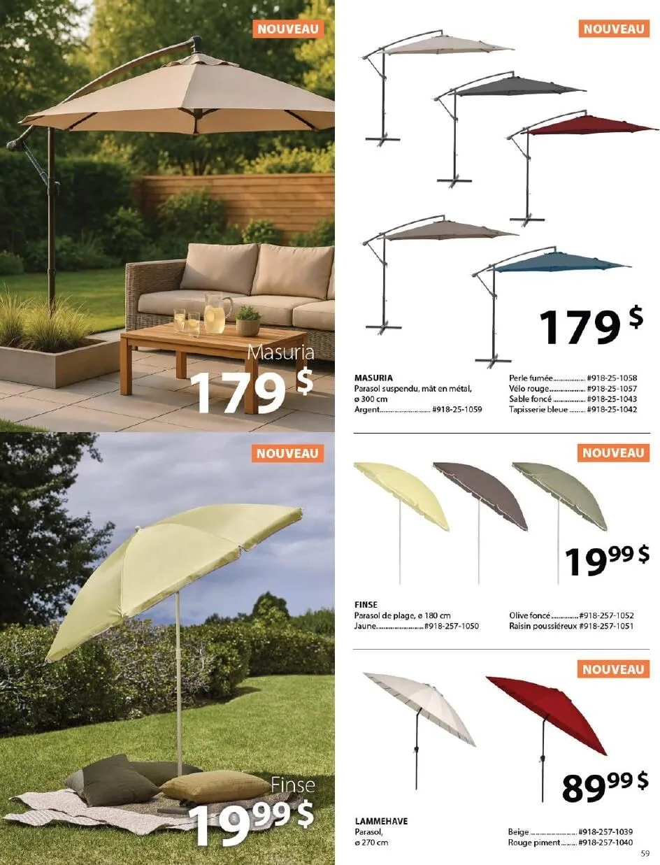 Page 59 de la Catalogue Jysk d&rsquo;été du 1 avril au 30 septembre 2026