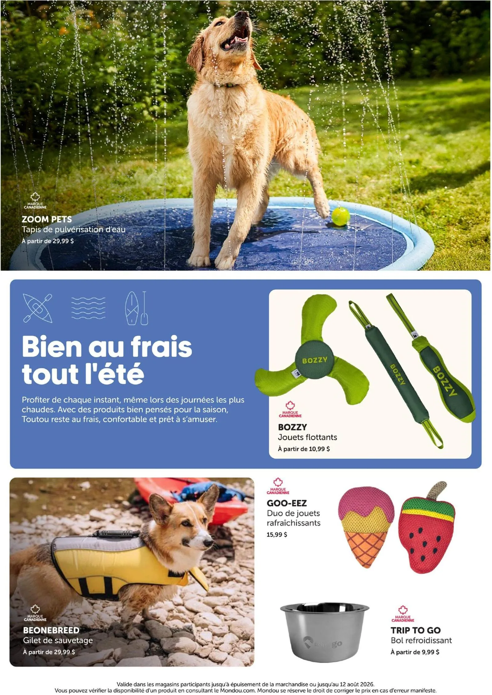 Page 8 de la Catalogue Mondou Printemps et été du 30 avril au 12 août 2026