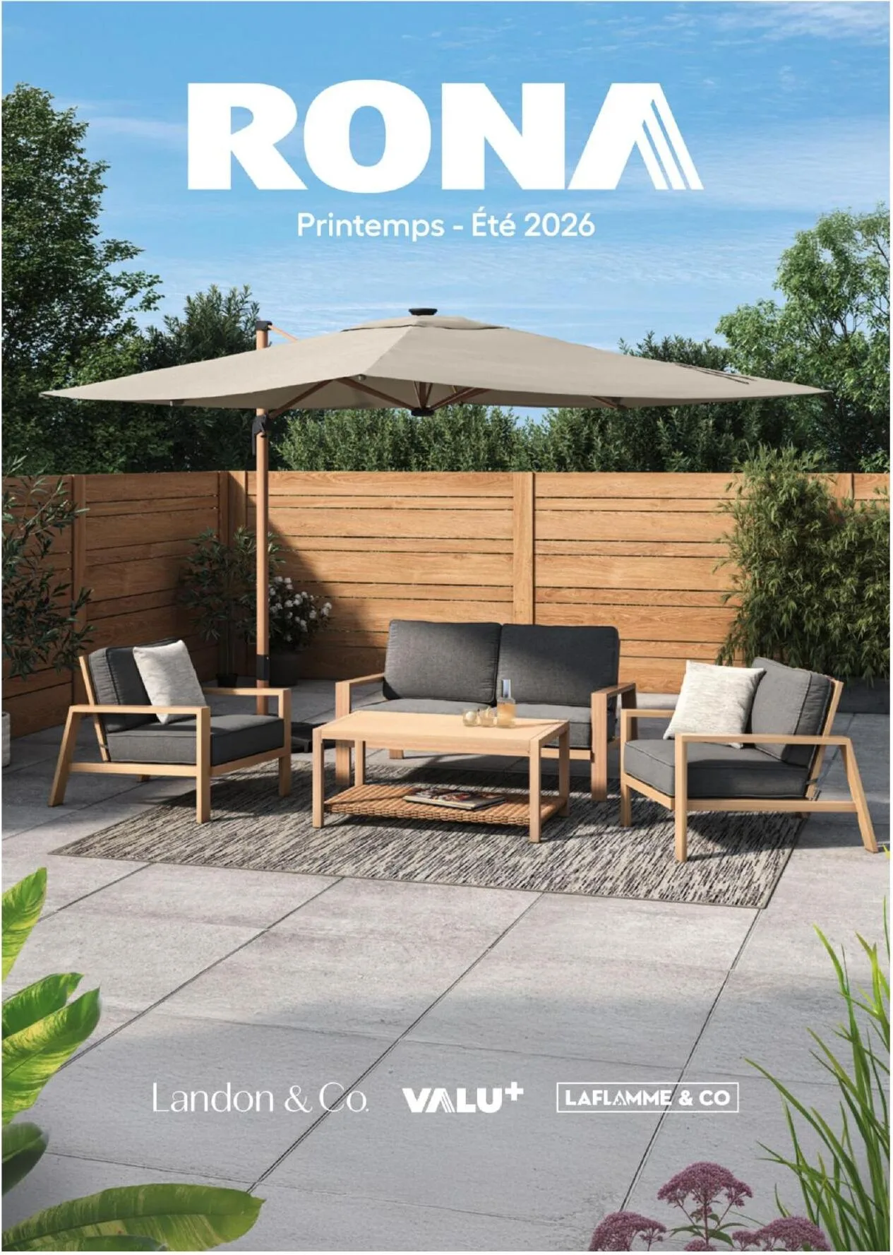 Page 1 de la Catalogue Rona Printemps Été du 26 février au 24 juin 2026