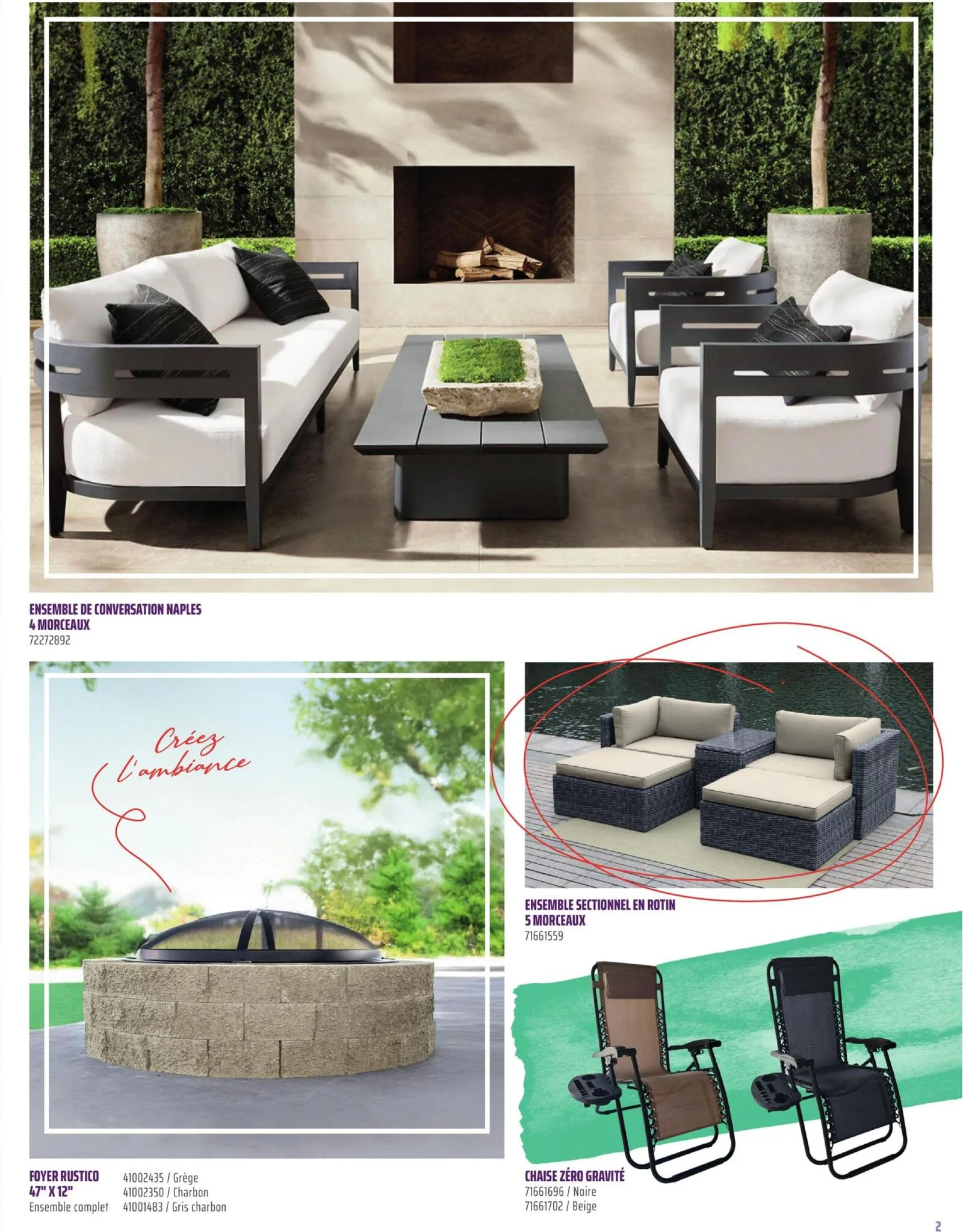 Page 2 de la Catalogue d&rsquo;été Gagnon du 5 mars au 5 septembre 2026