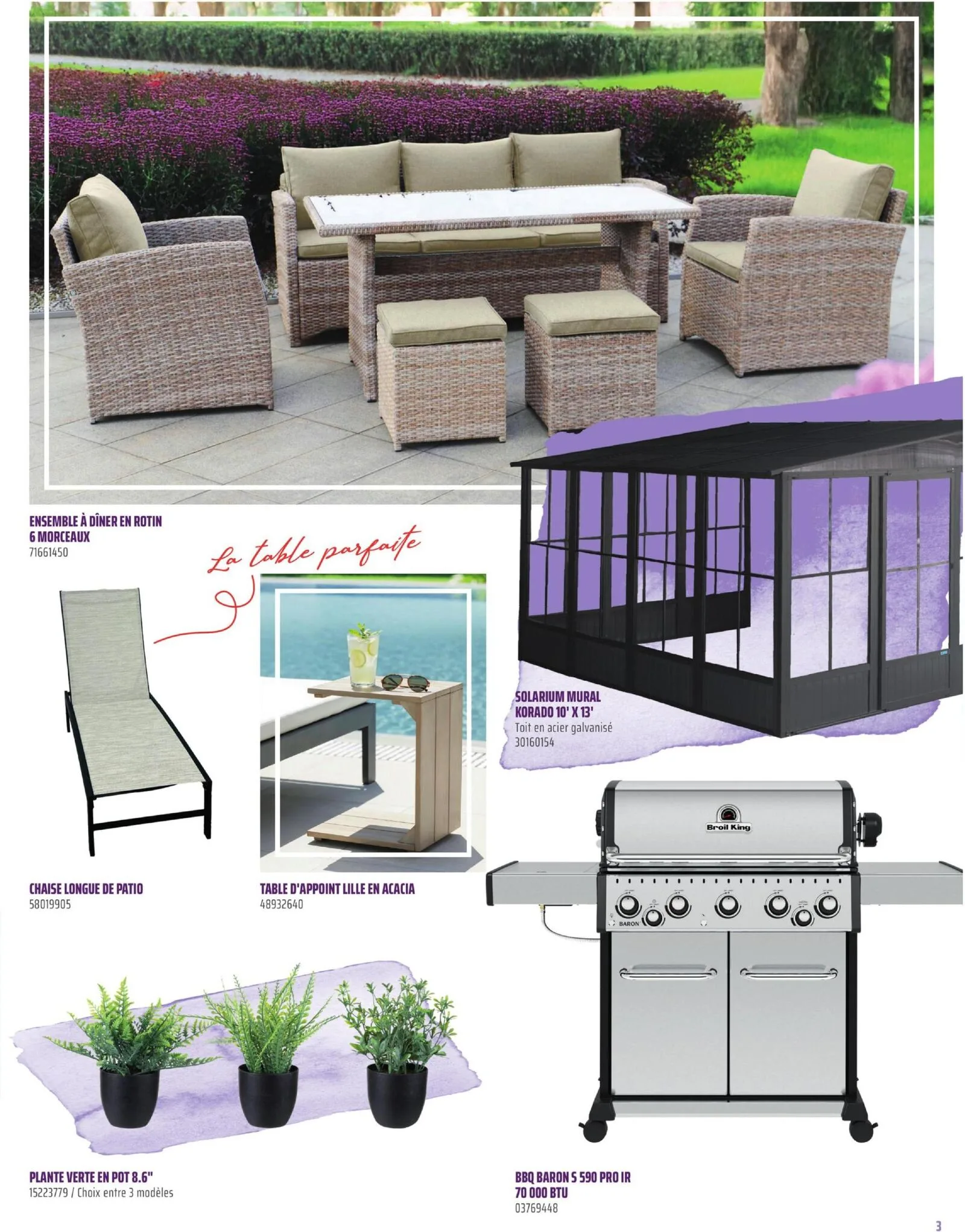 Page 3 de la Catalogue d&rsquo;été Gagnon du 5 mars au 5 septembre 2026