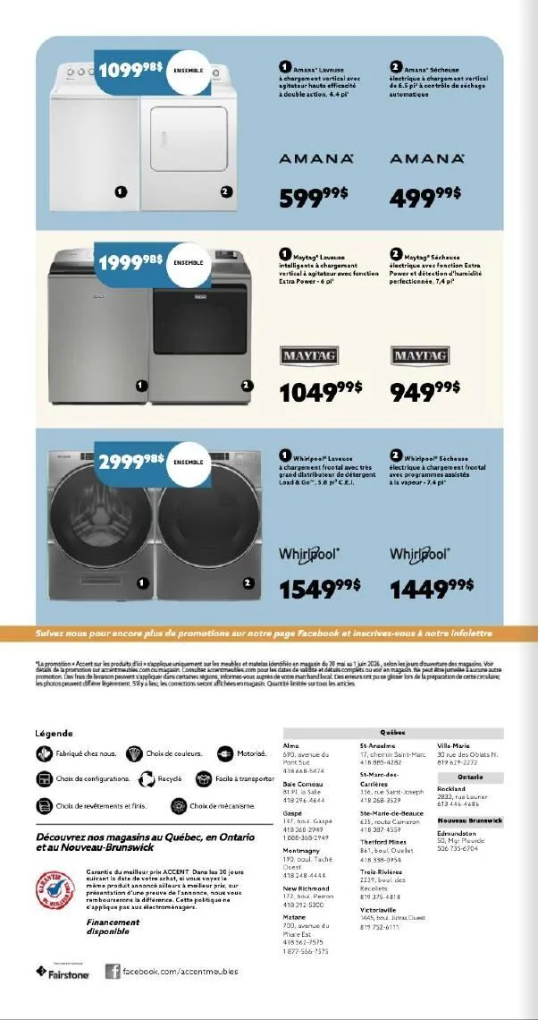 Page 8 de la Circulaire Accent Meubles du 20 mai au 1 juin 2026
