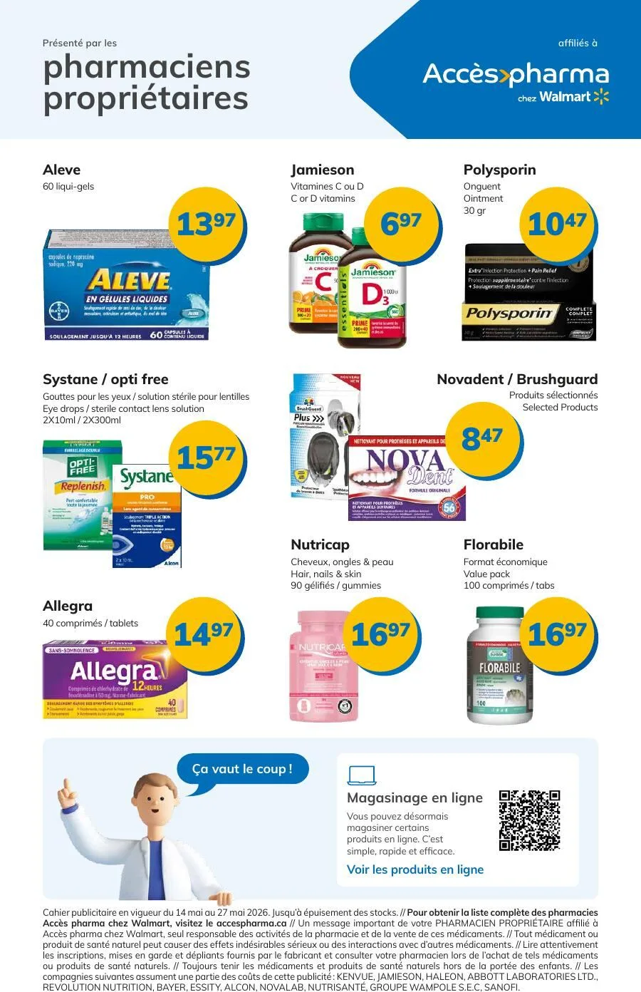 Page 3 de la Circulaire Accès Pharma du 14 au 27 mai 2026
