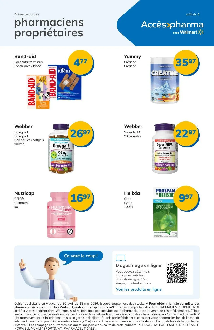 Page 2 de la Circulaire Accès Pharma du 30 avril au 13 mai 2026