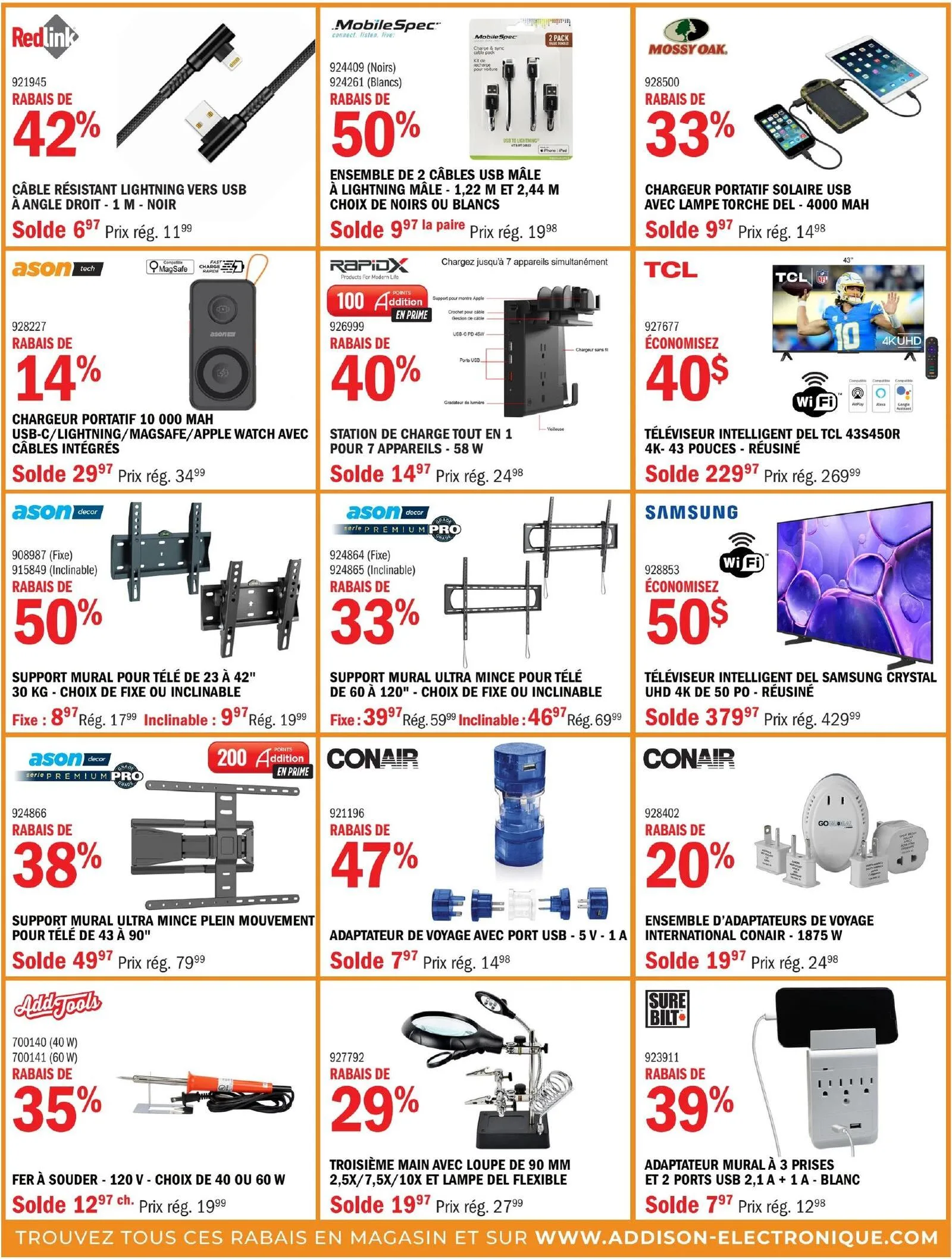 Page 3 de la Circulaire Addison Électronique du 1 au 30 avril 2026