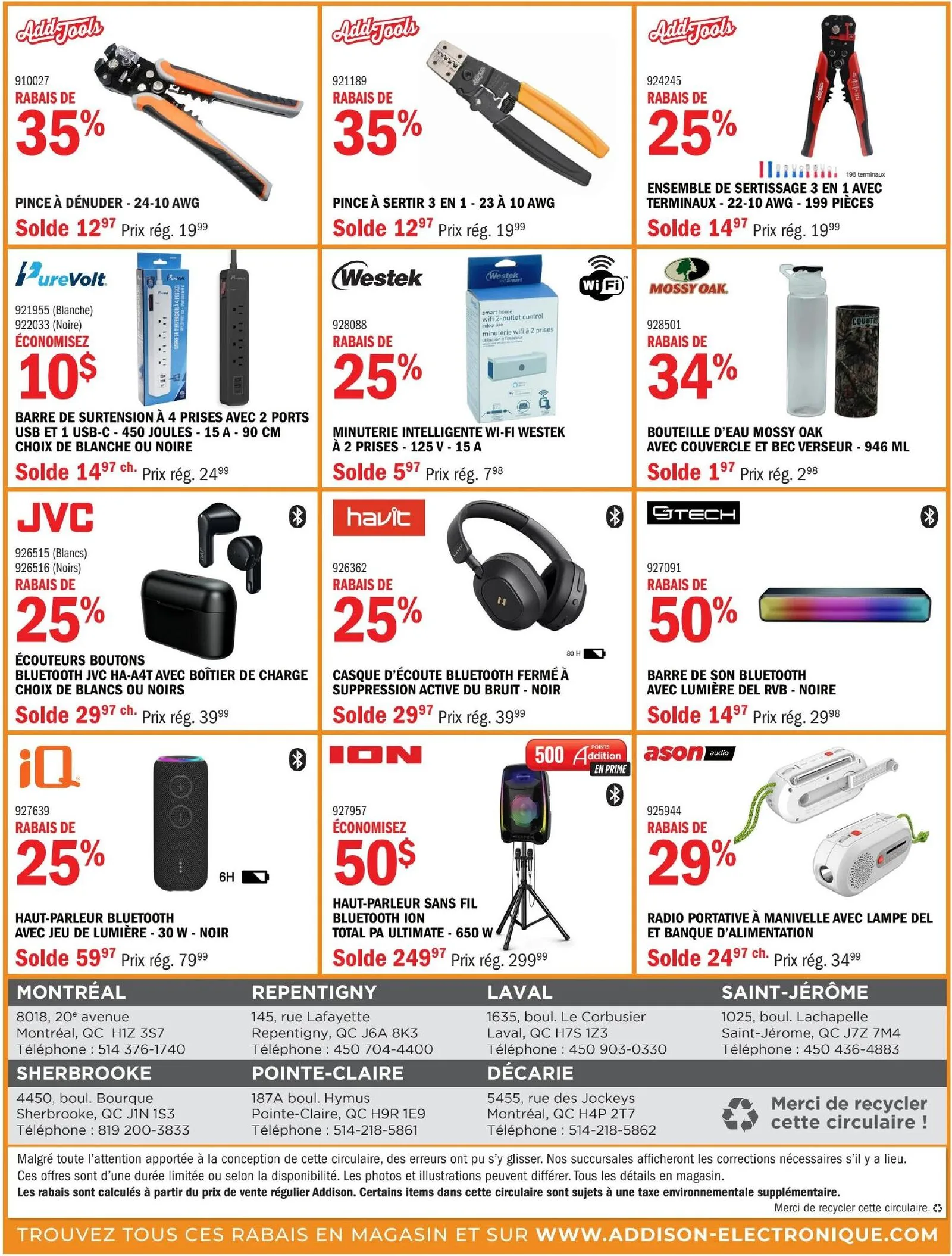 Page 8 de la Circulaire Addison Électronique du 1 au 30 avril 2026