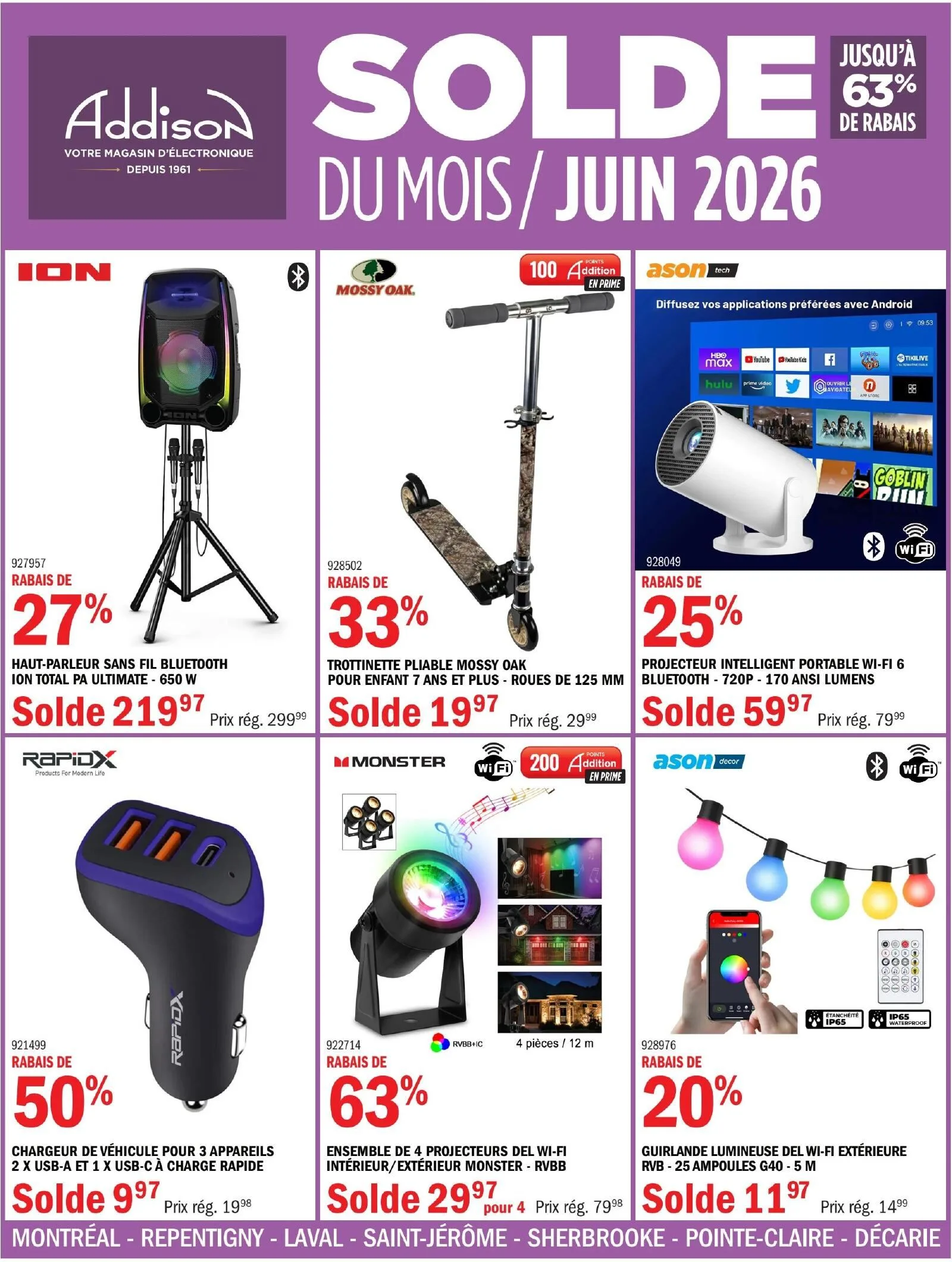 Page 1 de la Circulaire Addison Électronique du 1 au 30 juin 2026