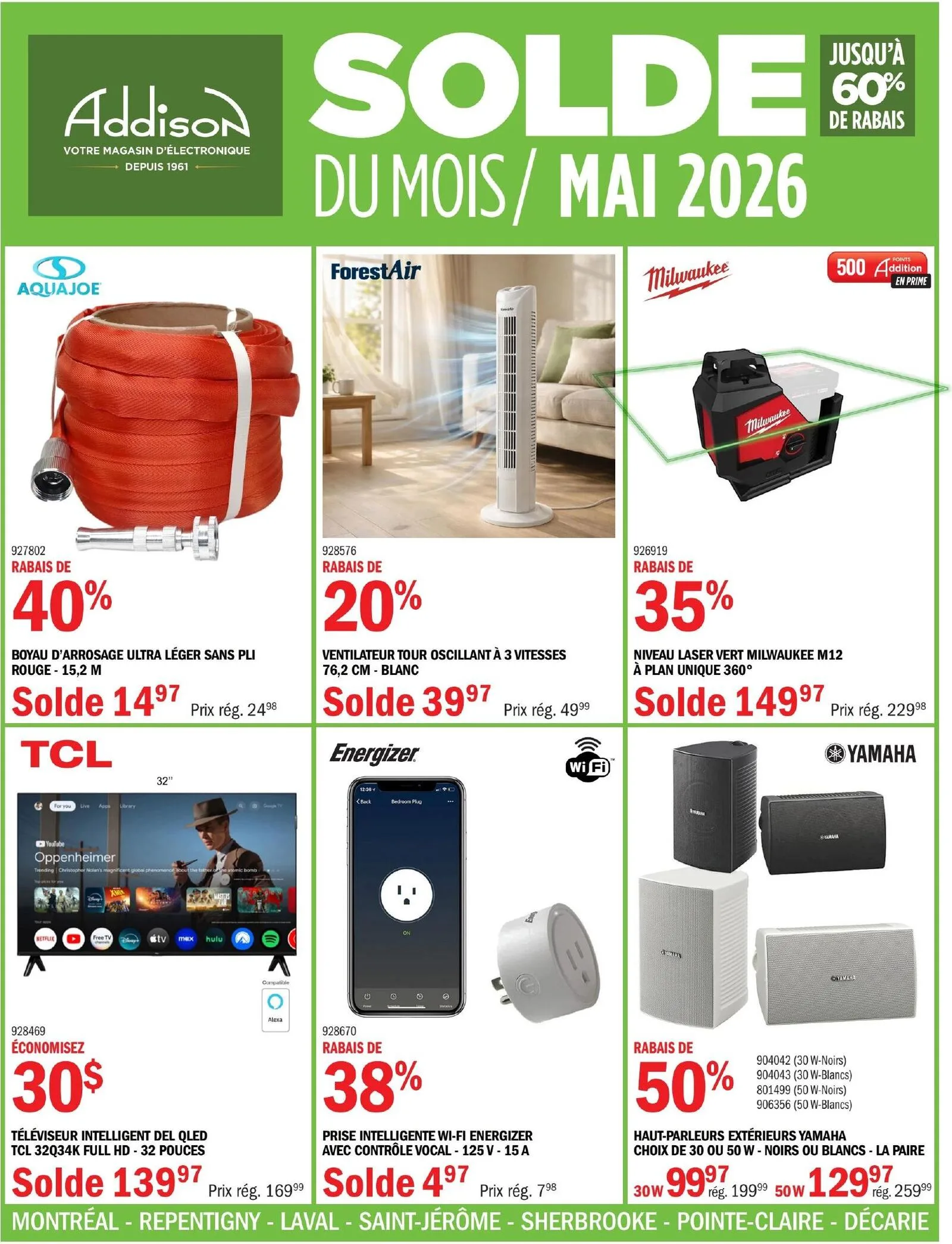 Page 1 de la Circulaire Addison Électronique du 1 au 31 mai 2026