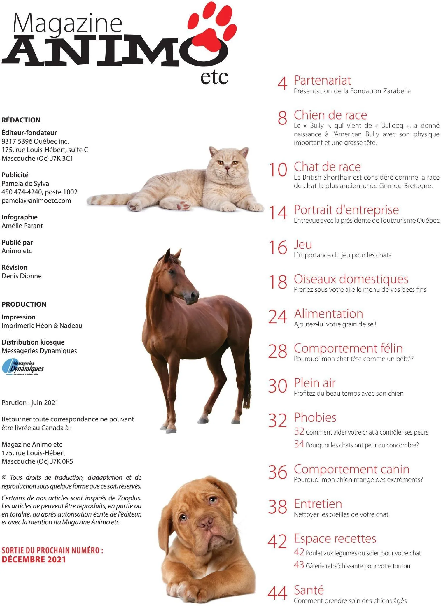 Page 3 de la Circulaire Animo etc du 21 au 30 août 2026