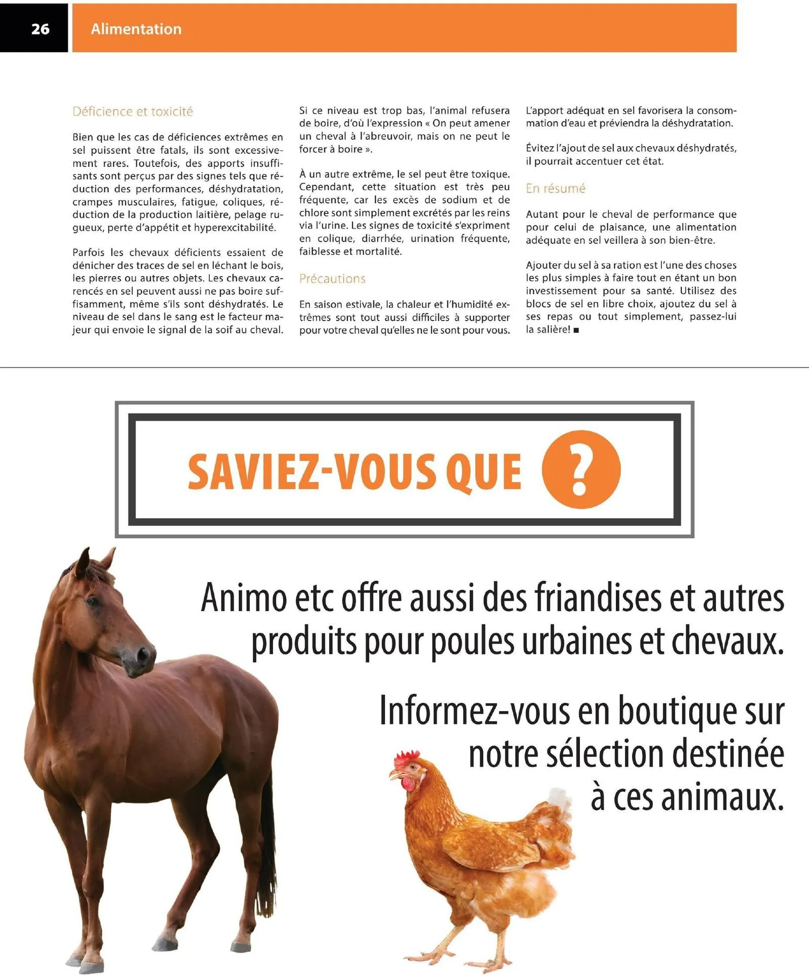 Page 26 de la Circulaire Animo etc du 21 au 30 août 2026