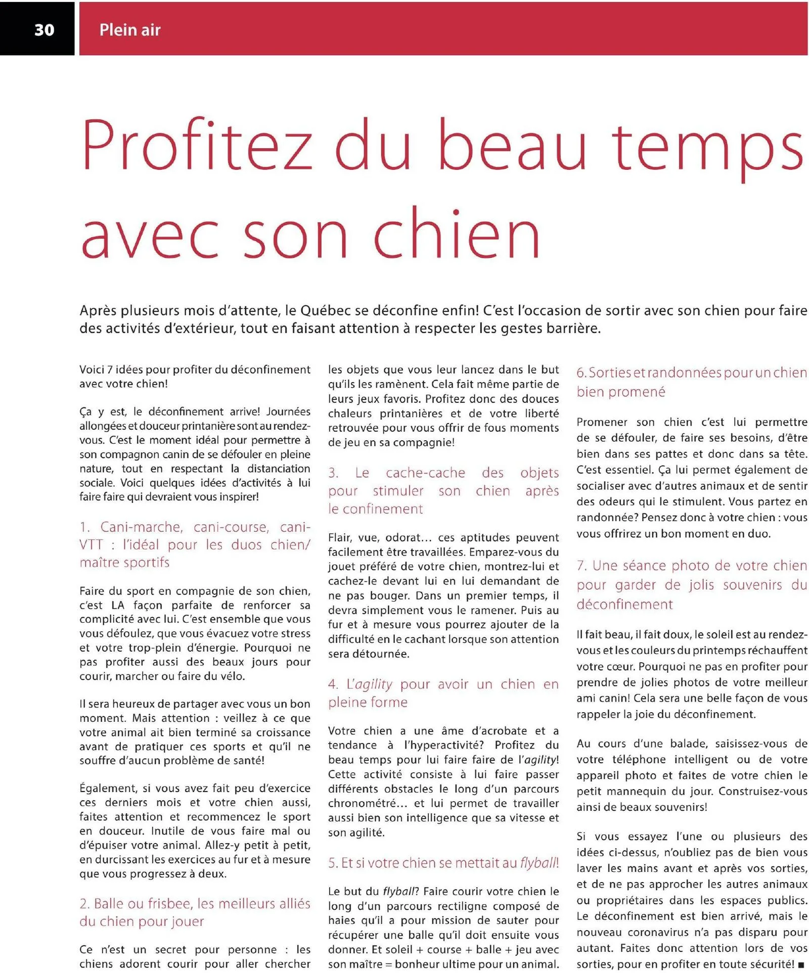 Page 30 de la Circulaire Animo etc du 21 au 30 août 2026