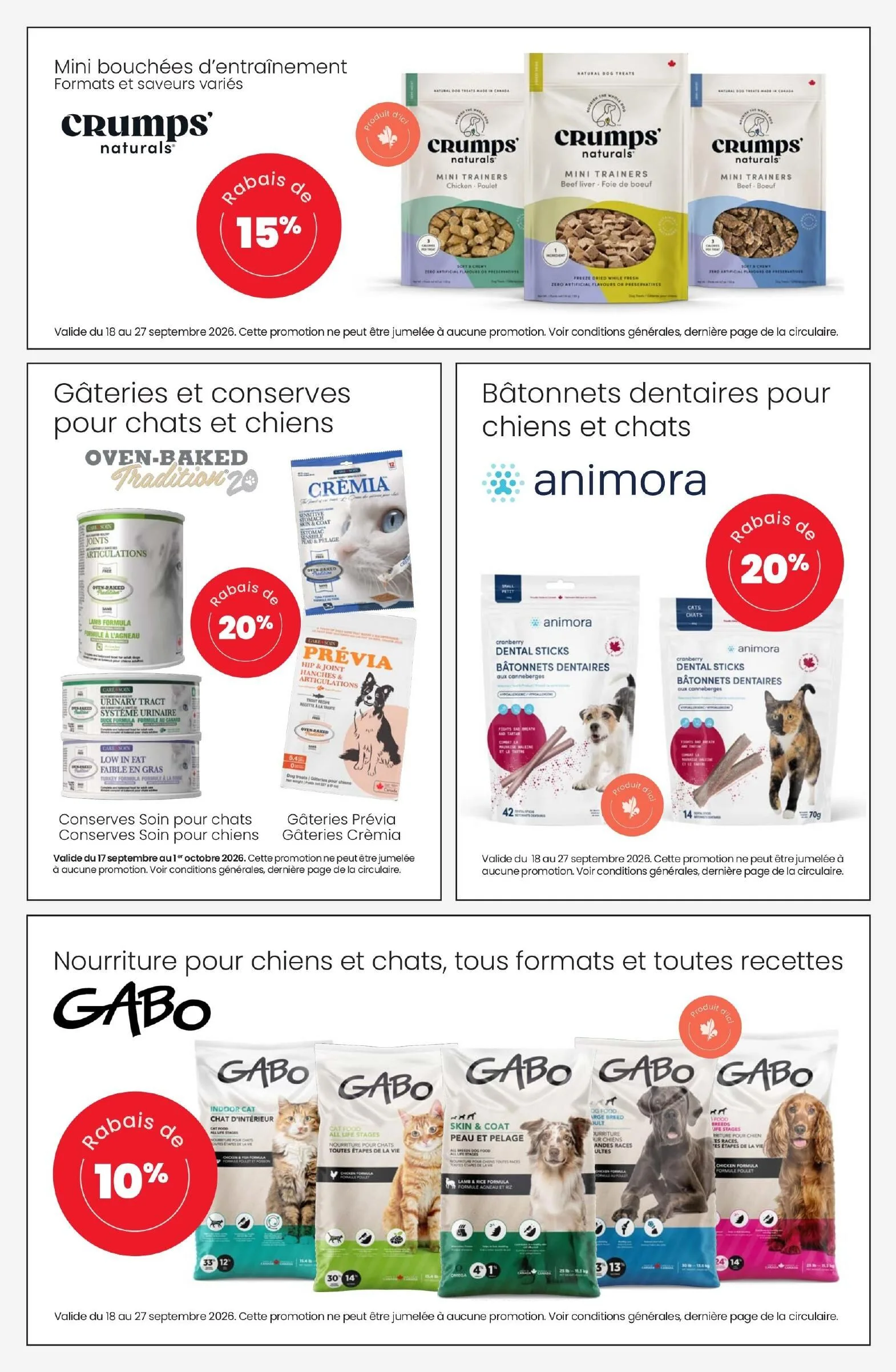 Page 3 de la Circulaire Animo etc. du 18 au 27 septembre 2026