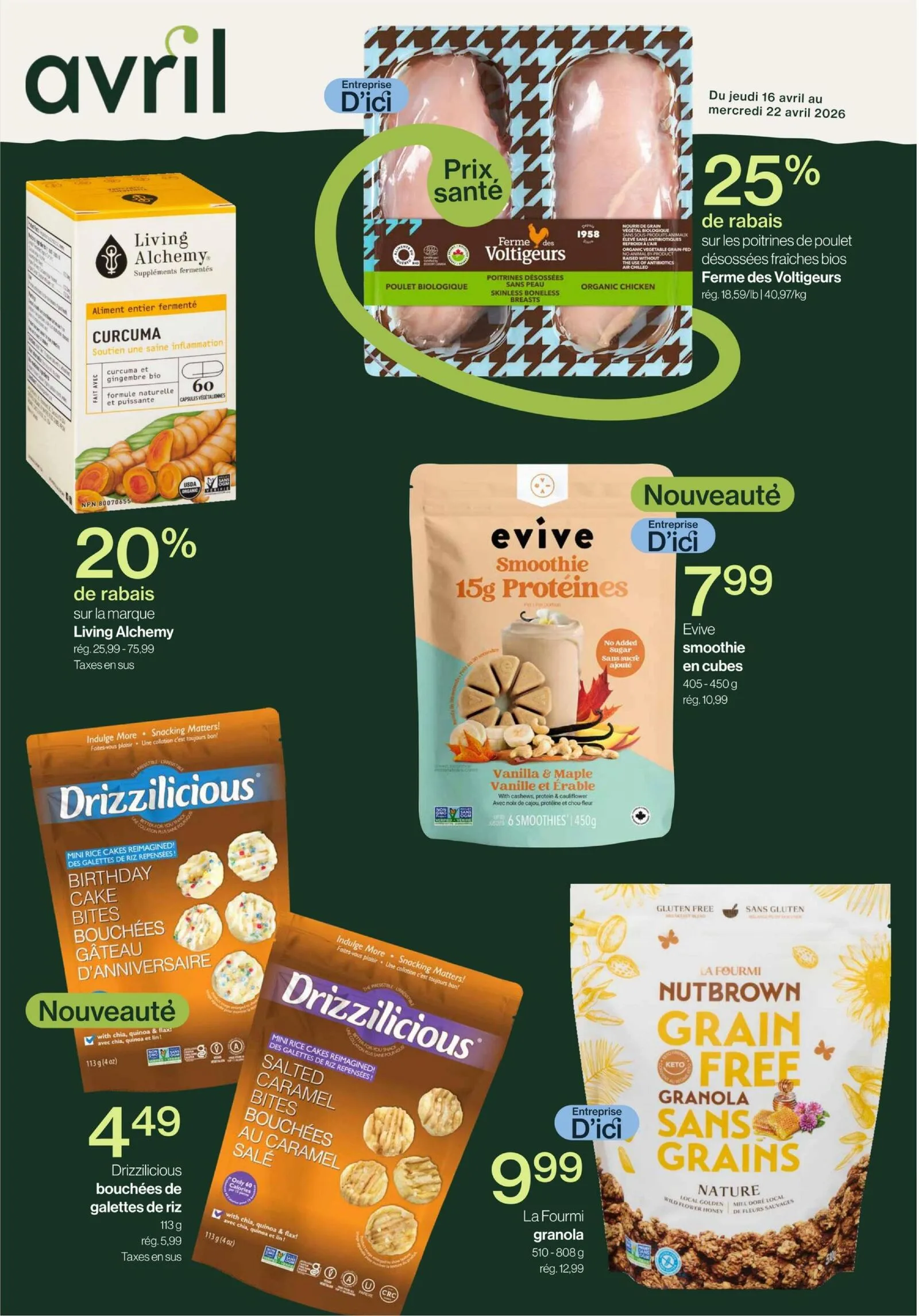 Page 2 de la Circulaire Avril du 16 au 22 avril 2026