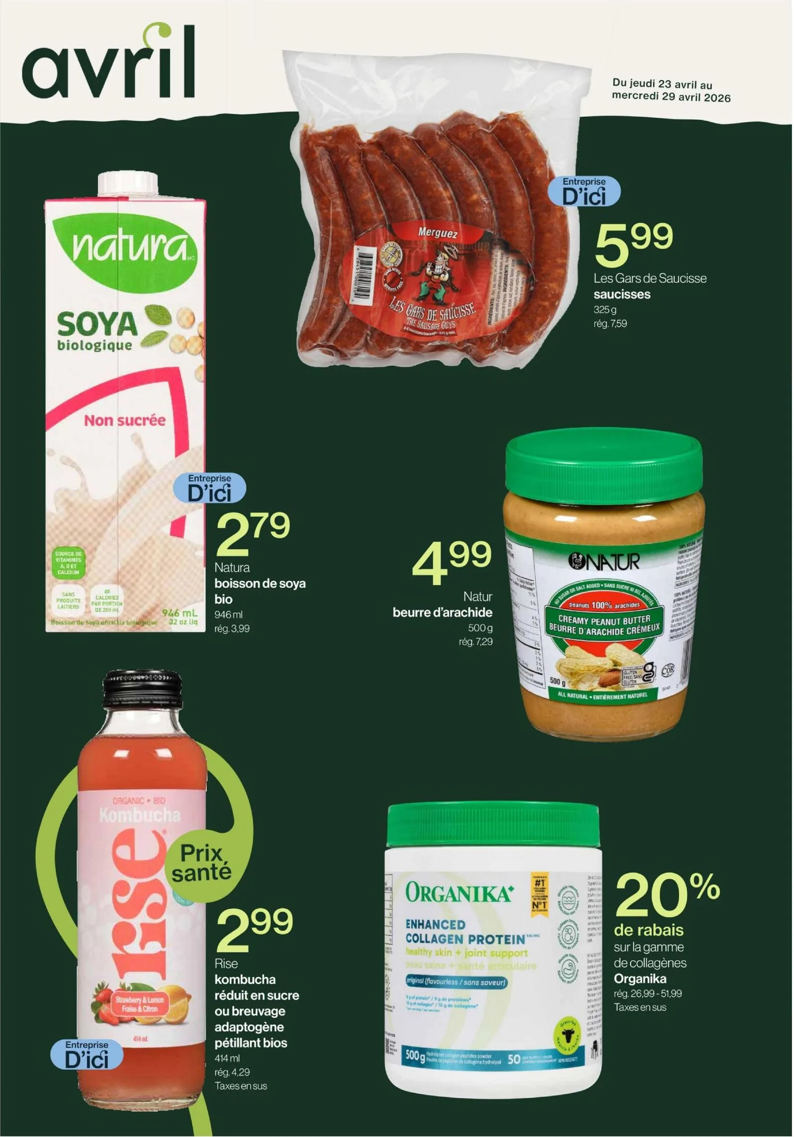 Page 2 de la Circulaire Avril du 23 au 29 avril 2026