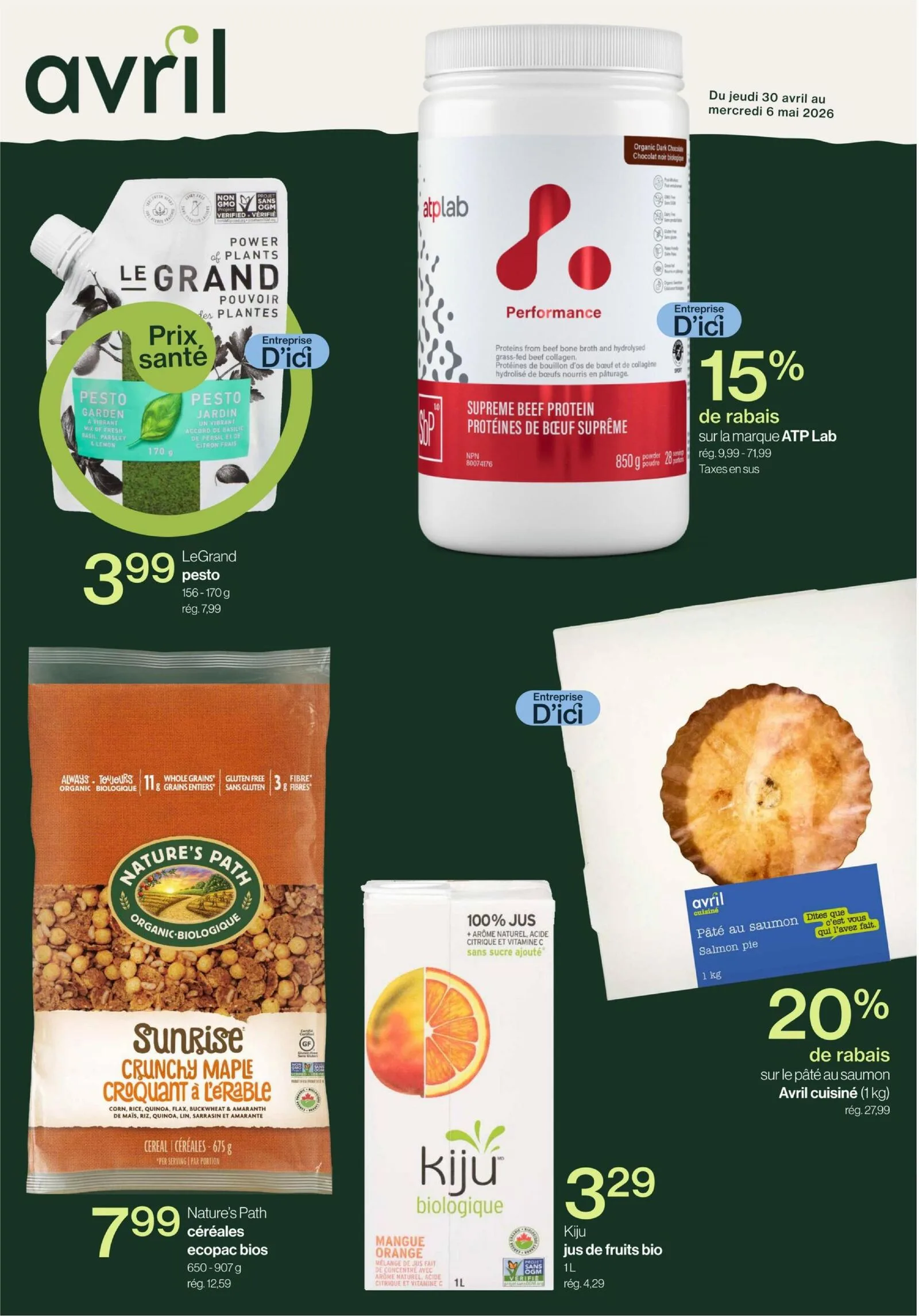 Page 1 de la Circulaire Avril du 30 avril au 6 mai 2026