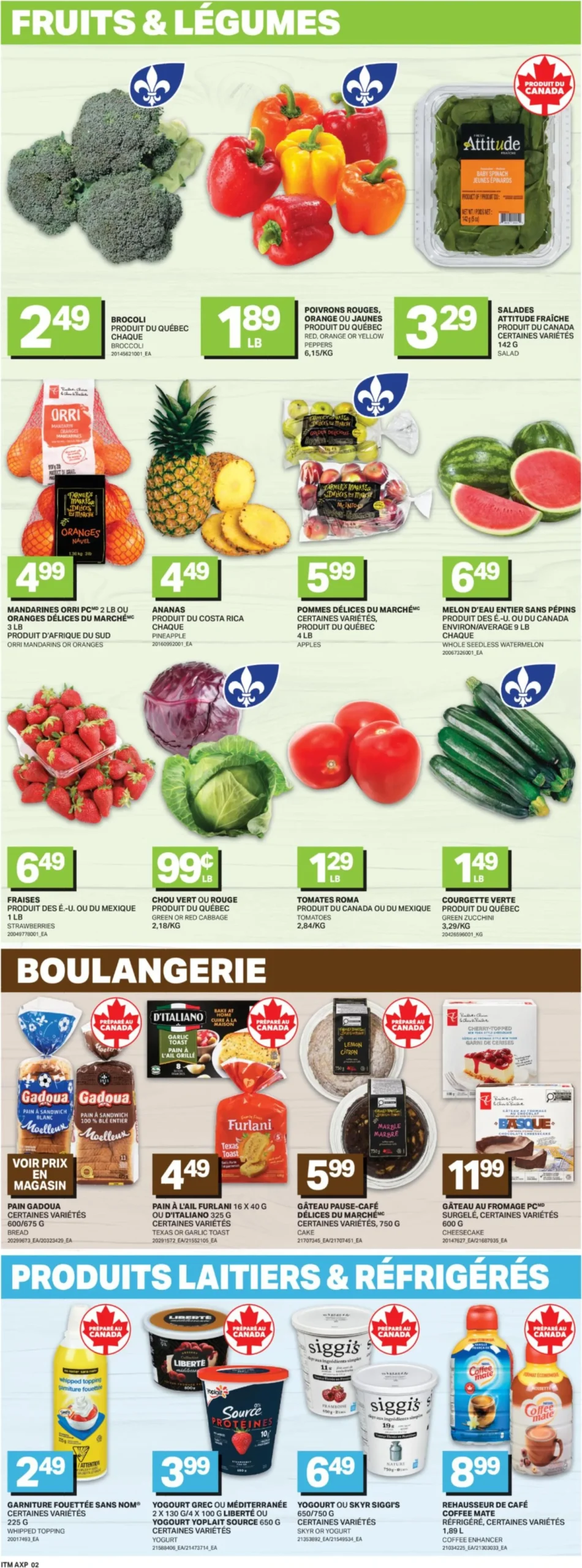 Page 3 de la Circulaire Axep du 24 au 30 septembre 2026