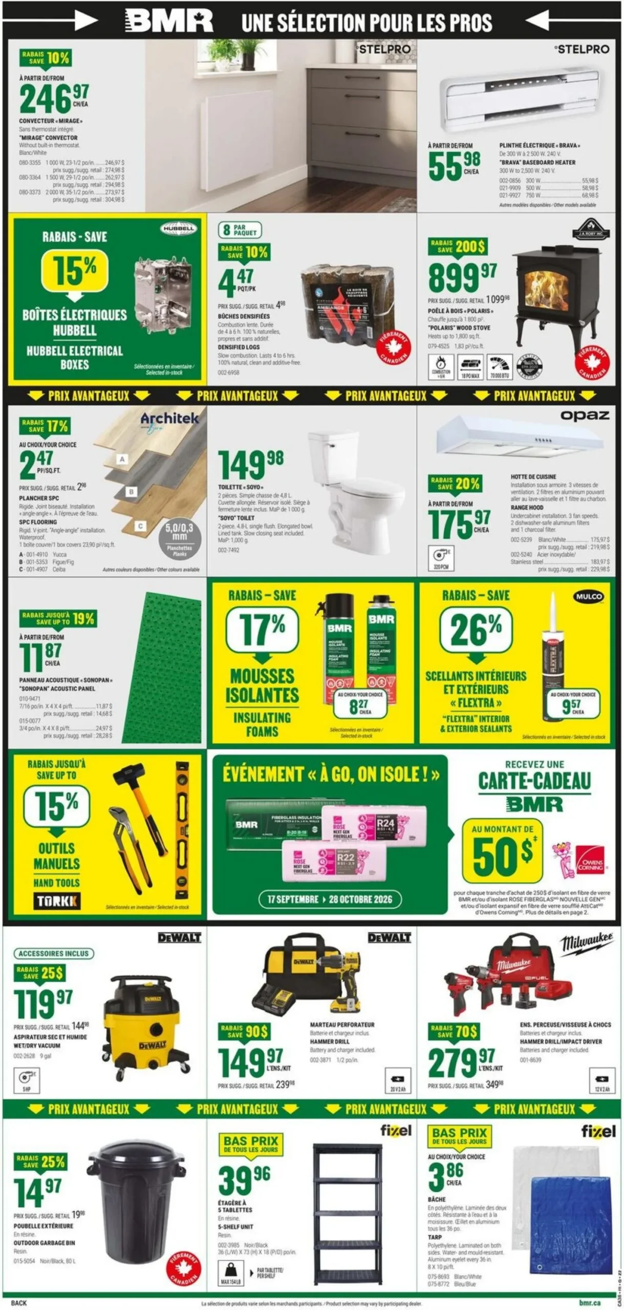 Page 2 de la Circulaire BMR du 17 au 23 septembre 2026