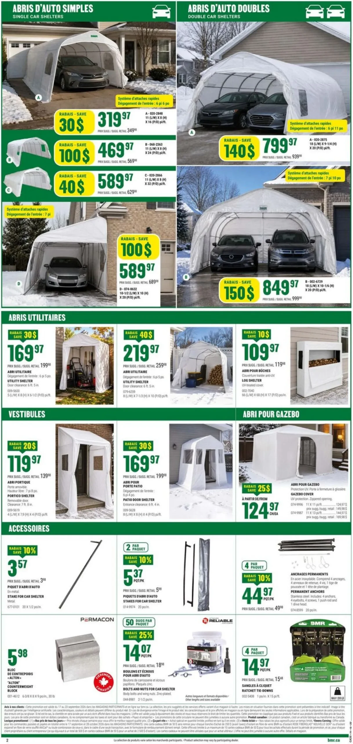 Page 3 de la Circulaire BMR du 17 au 23 septembre 2026