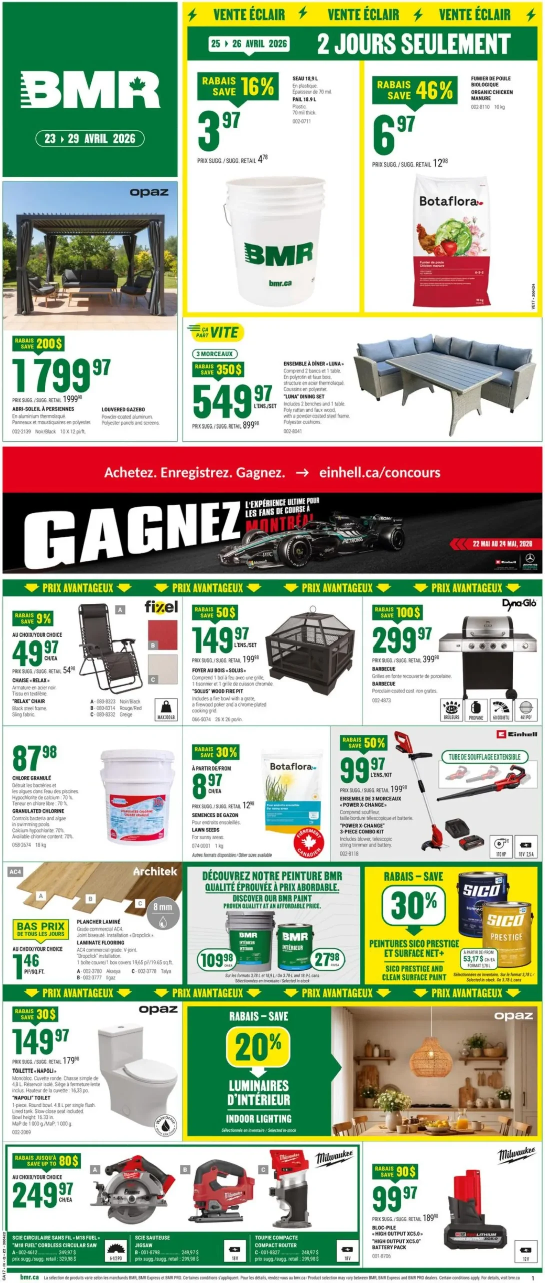 Page 1 de la Circulaire BMR du 23 au 29 avril 2026