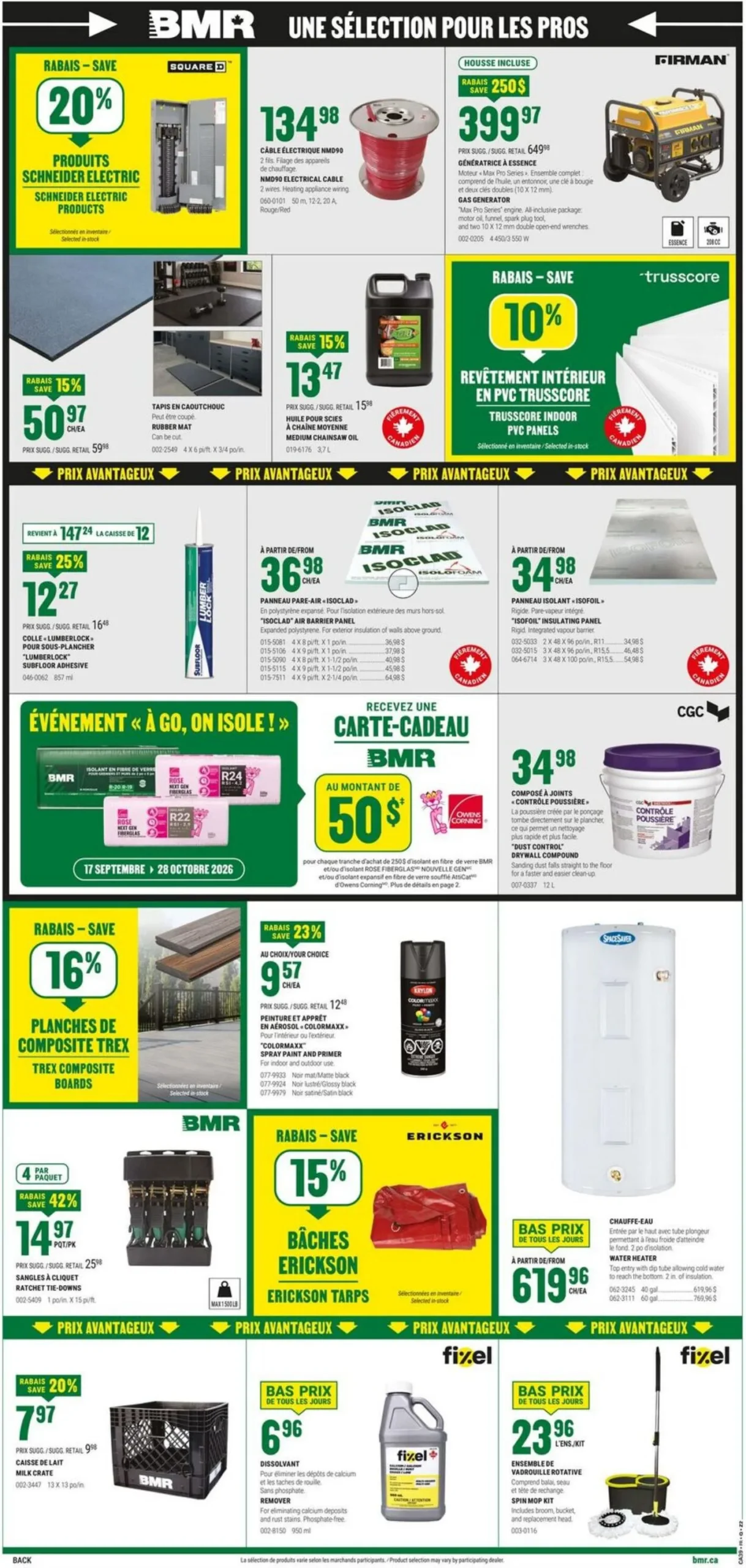 Page 2 de la Circulaire BMR du 24 au 30 septembre 2026