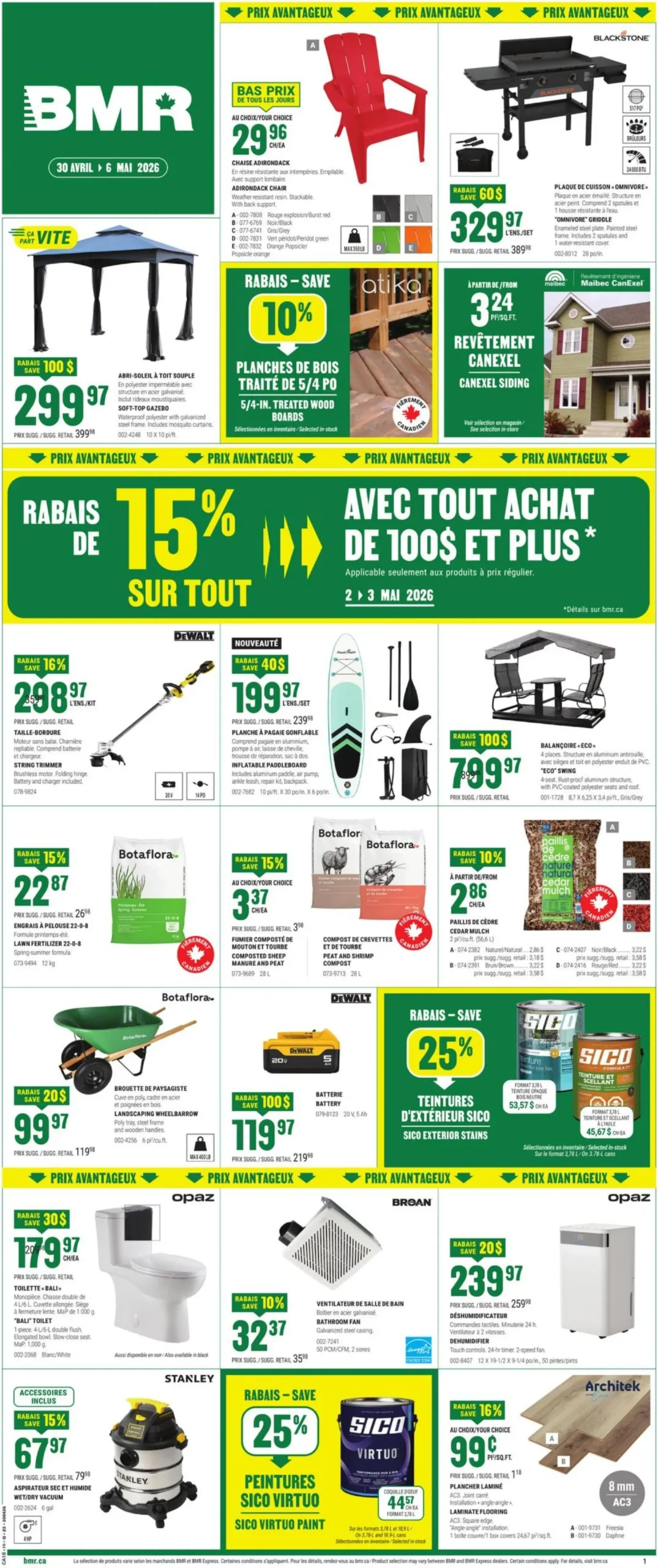 Page 1 de la Circulaire BMR du 30 avril au 6 mai 2026