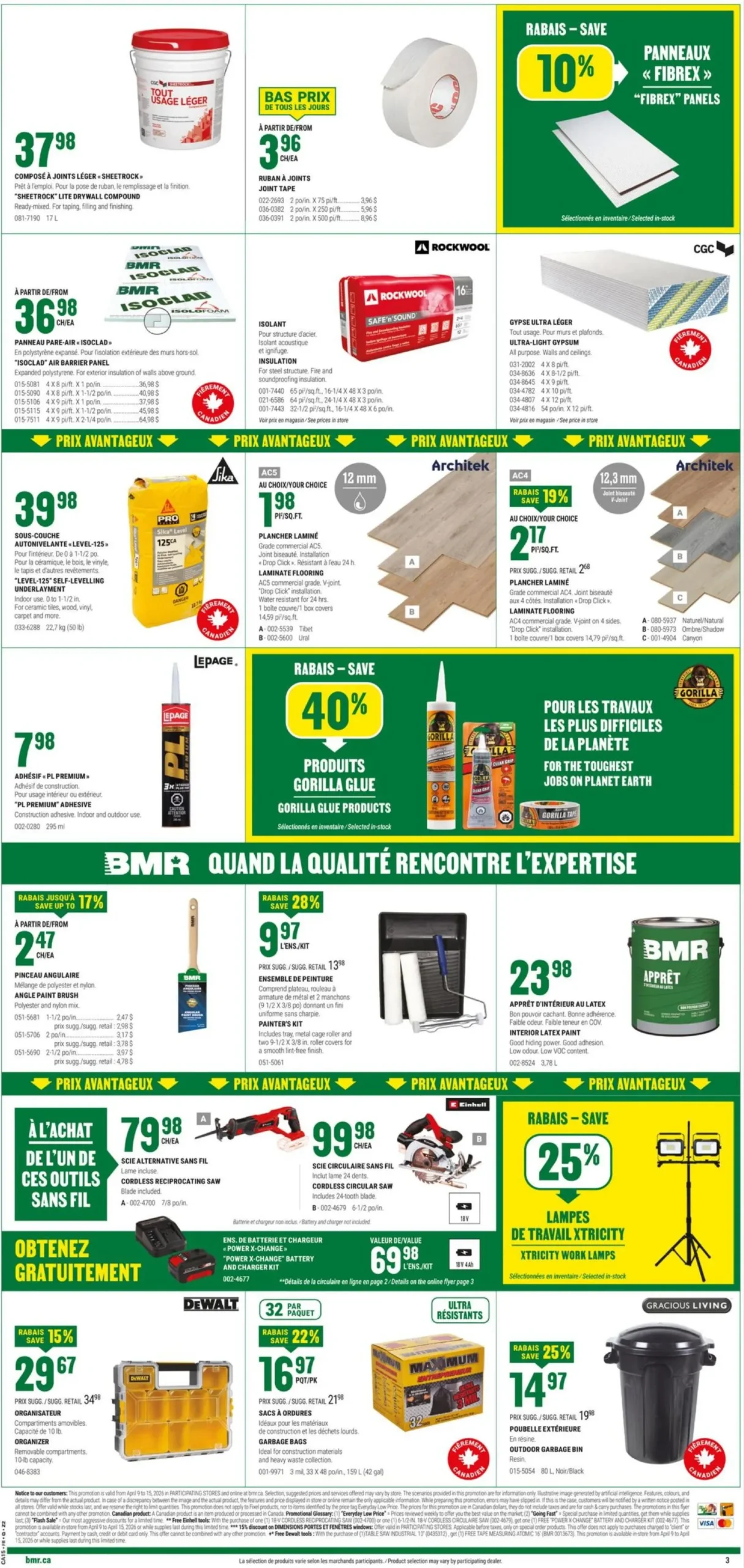 Page 6 de la Circulaire BMR du 9 au 15 avril 2026