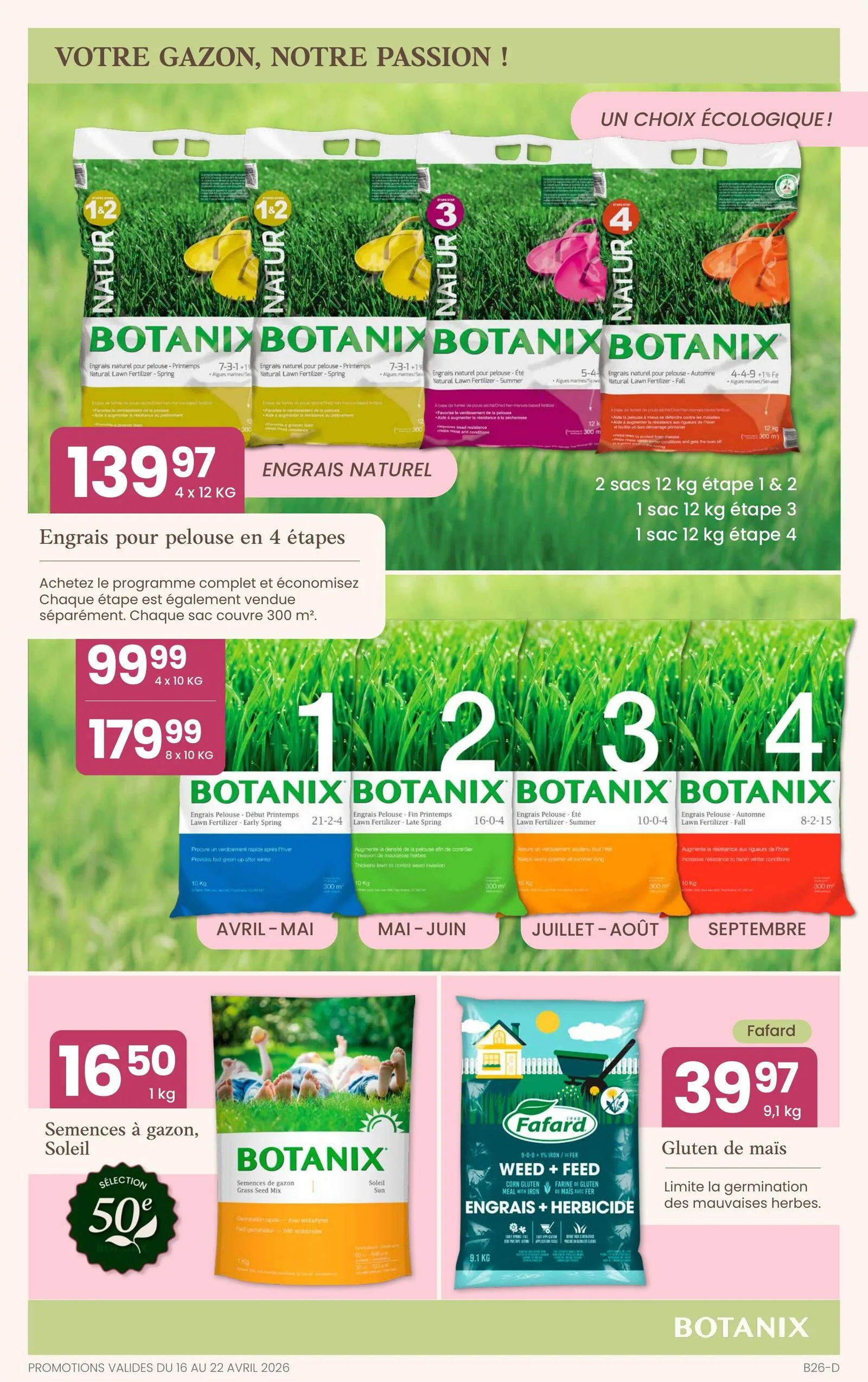 Page 2 de la Circulaire Botanix du 16 au 22 avril 2026