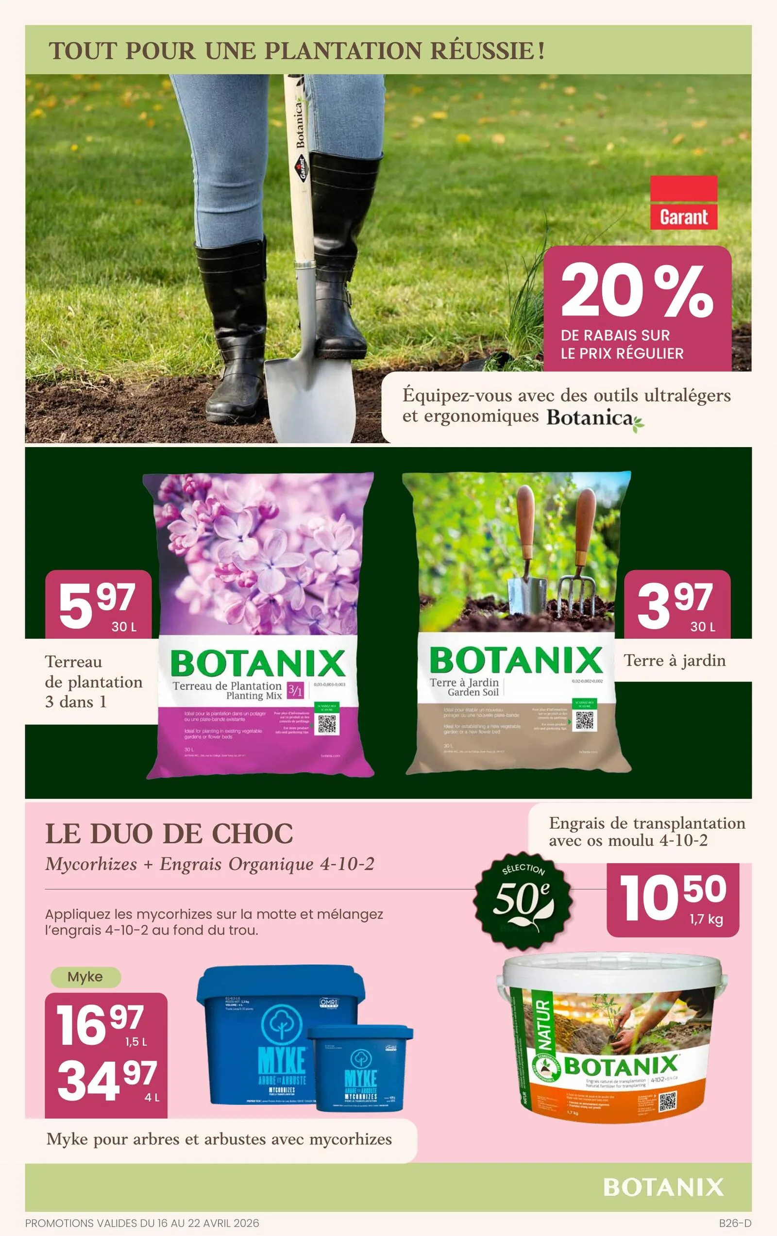 Page 4 de la Circulaire Botanix du 16 au 22 avril 2026
