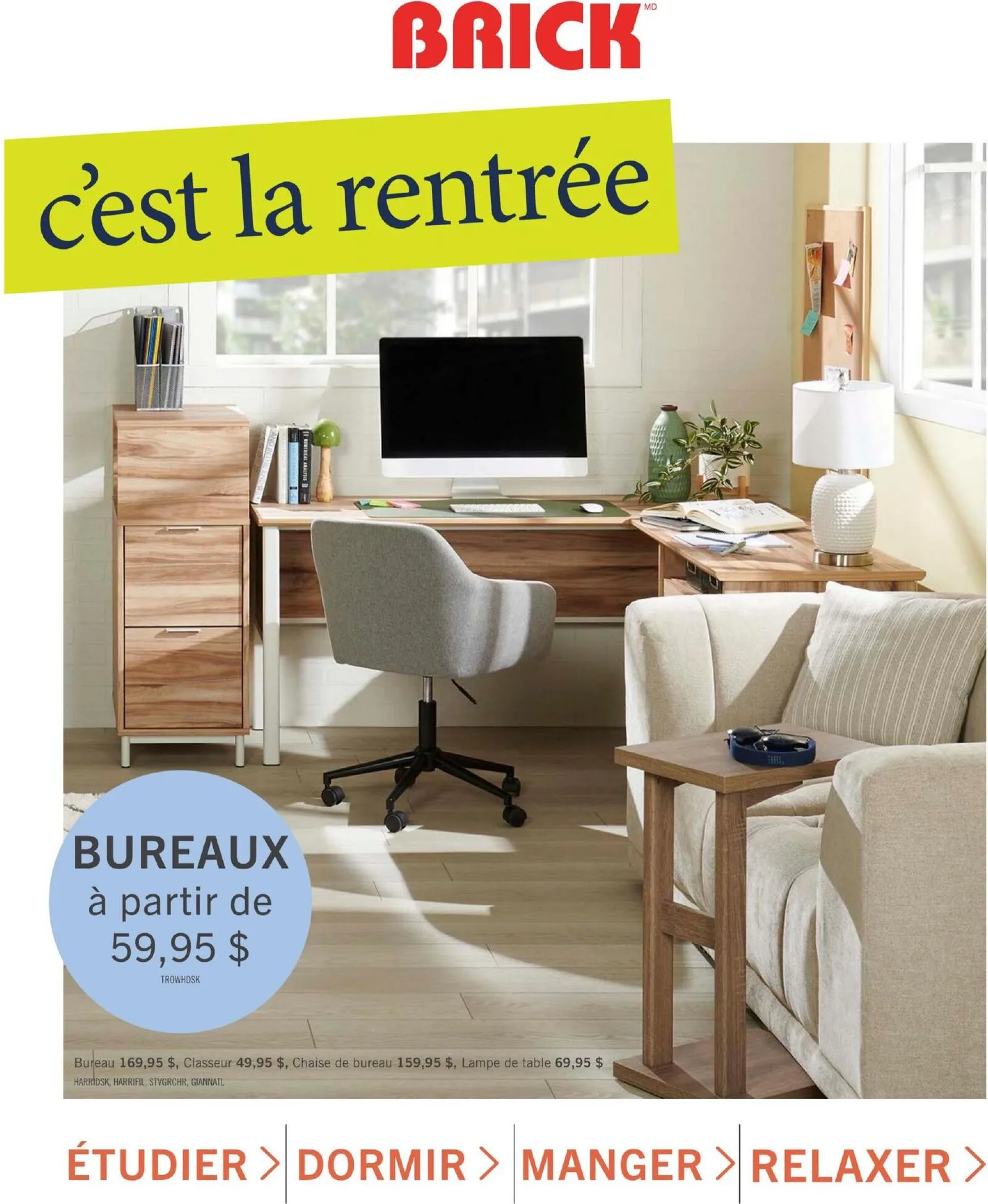 Page 1 de la Circulaire Brick C&rsquo;est la Rentrée du 16 juillet au 17 septembre 2026