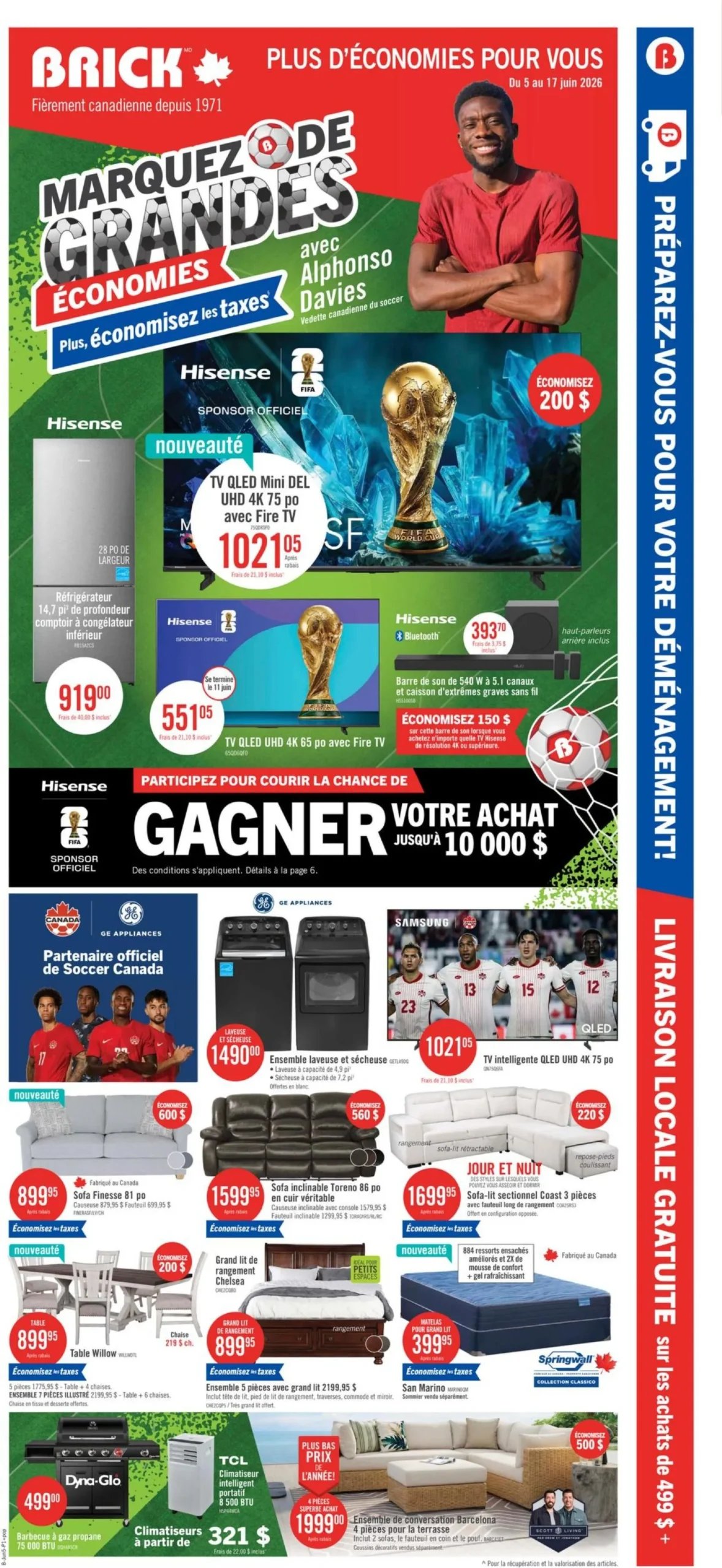 Page 1 de la Circulaire Brick Marquez De Grandes Économies du 5 au 17 juin 2026