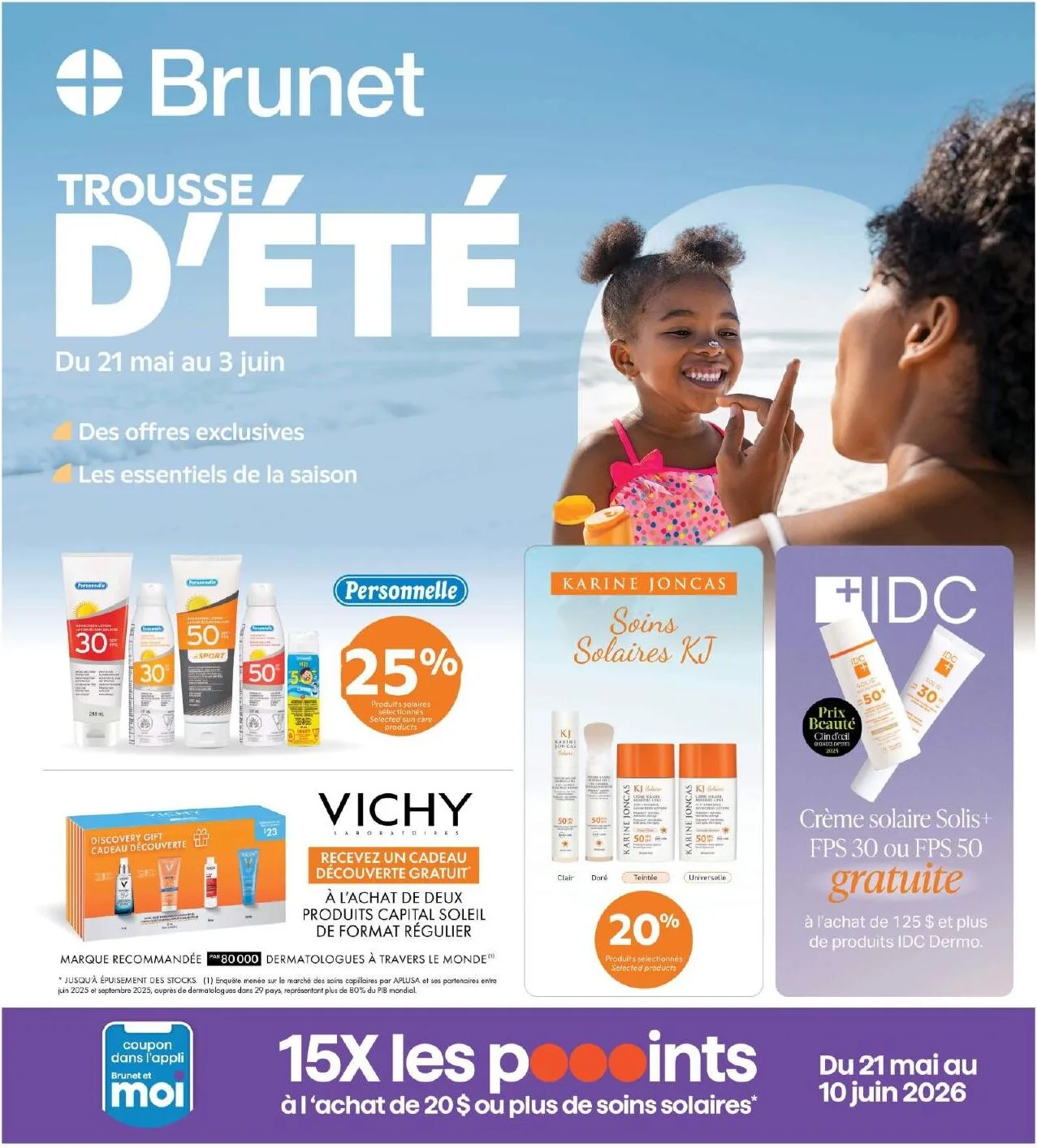 Page 1 de la Circulaire Brunet Trouse d&rsquo;été du 21 mai au 3 juin 2026