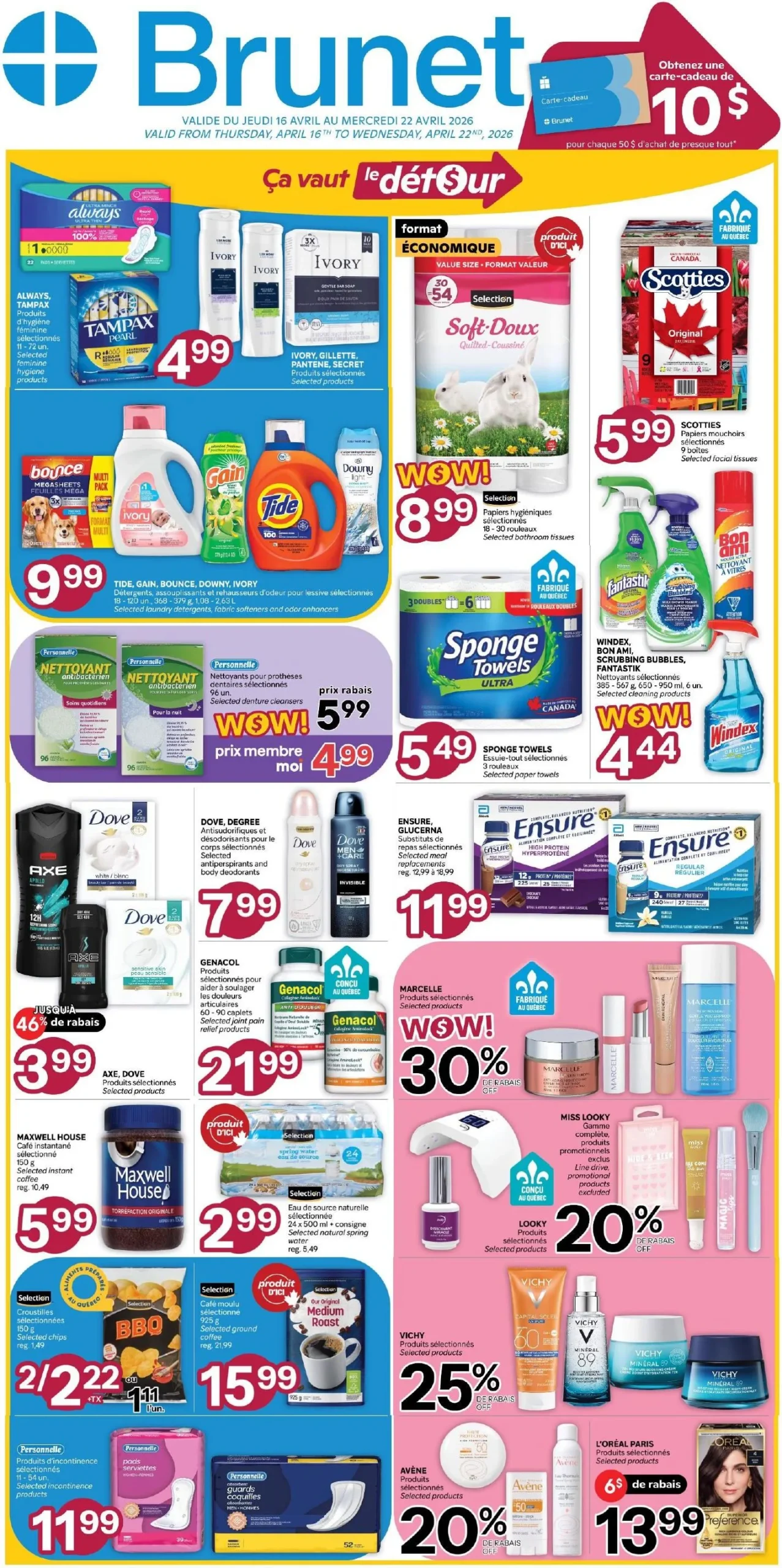 Page 1 de la Circulaire Brunet du 16 au 22 avril 2026