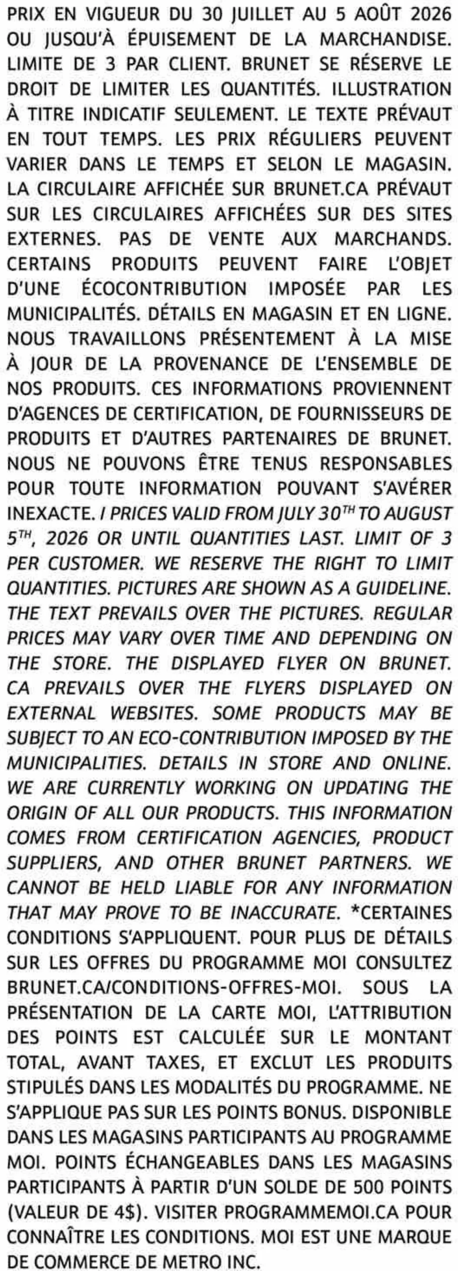 Page 11 de la Circulaire Brunet du 30 juillet au 5 août 2026