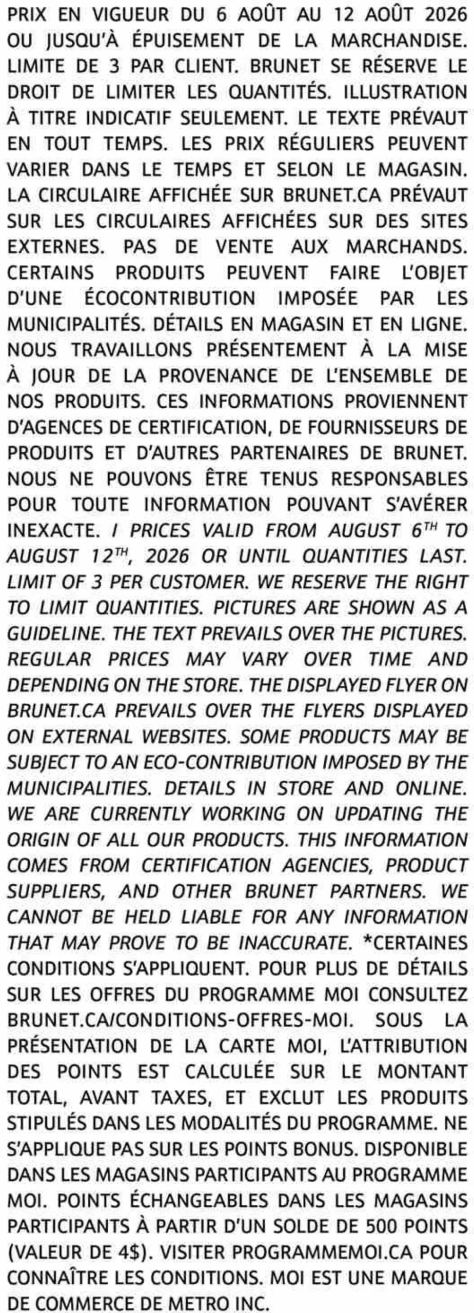 Page 10 de la Circulaire Brunet du 6 au 12 août 2026