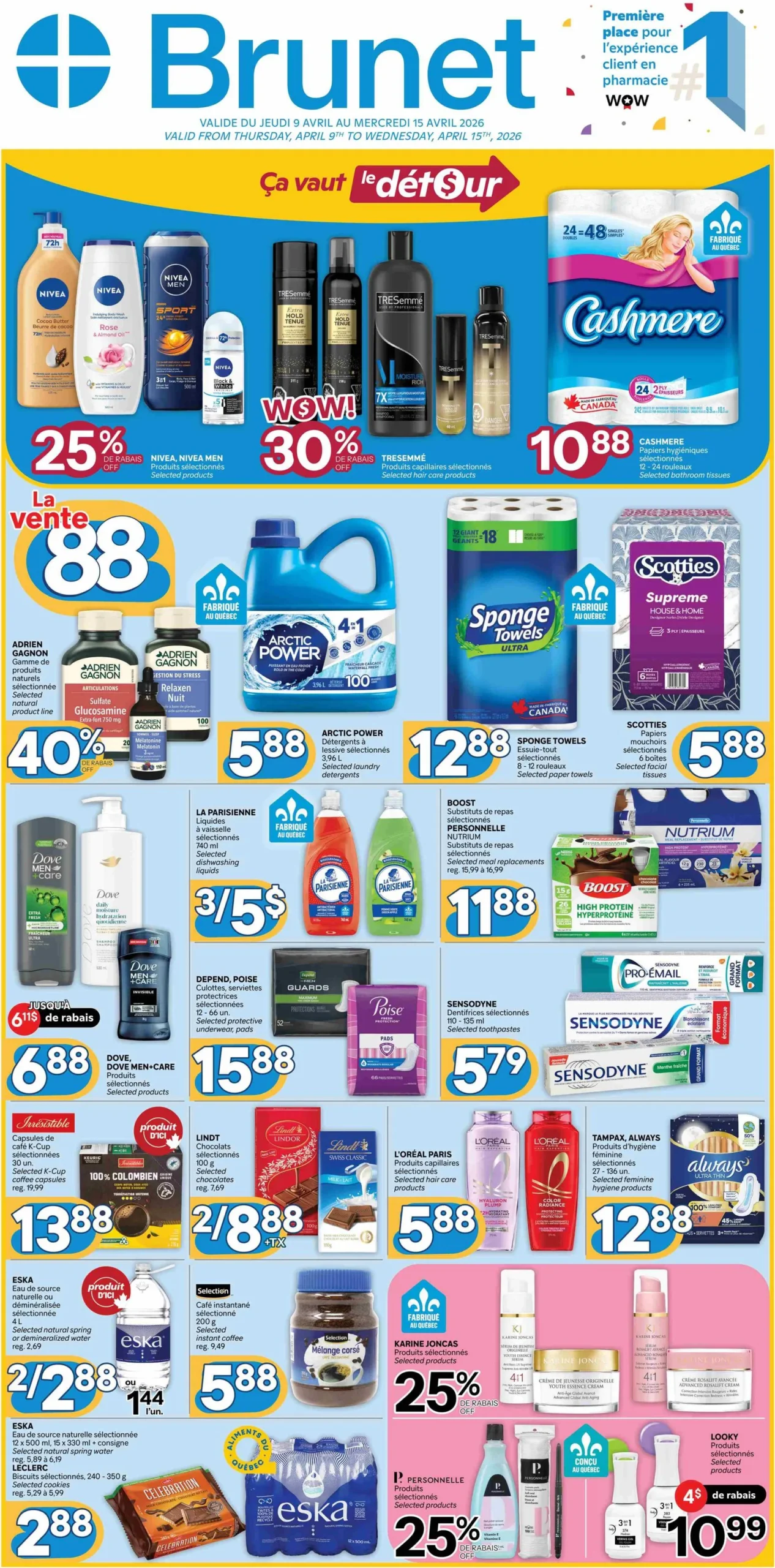 Page 1 de la Circulaire Brunet du 9 au 15 avril 2026