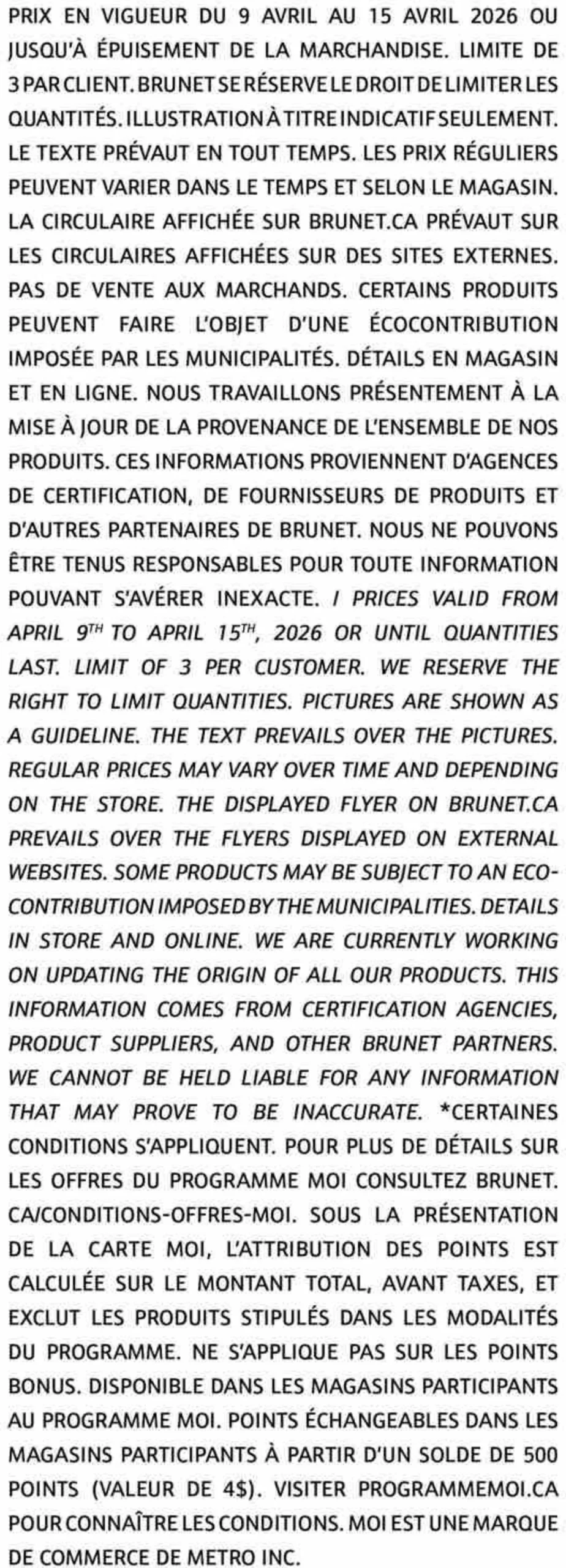 Page 11 de la Circulaire Brunet du 9 au 15 avril 2026