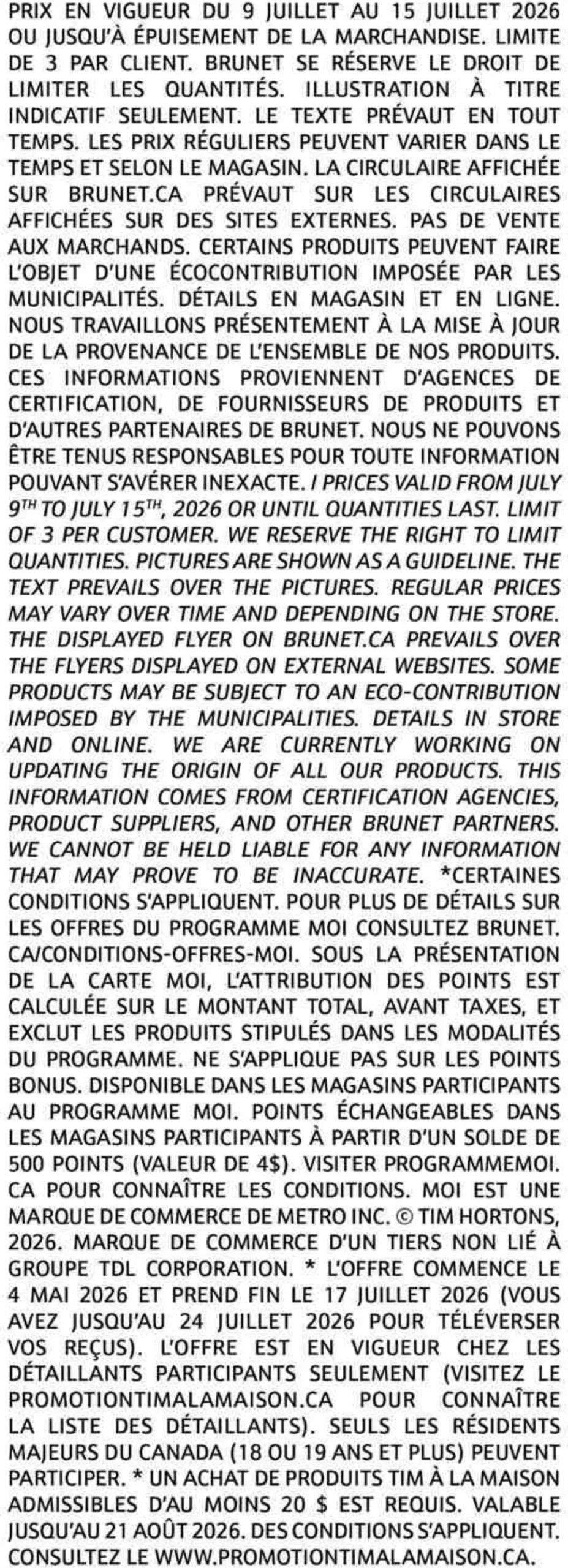 Page 13 de la Circulaire Brunet du 9 au 15 juillet 2026