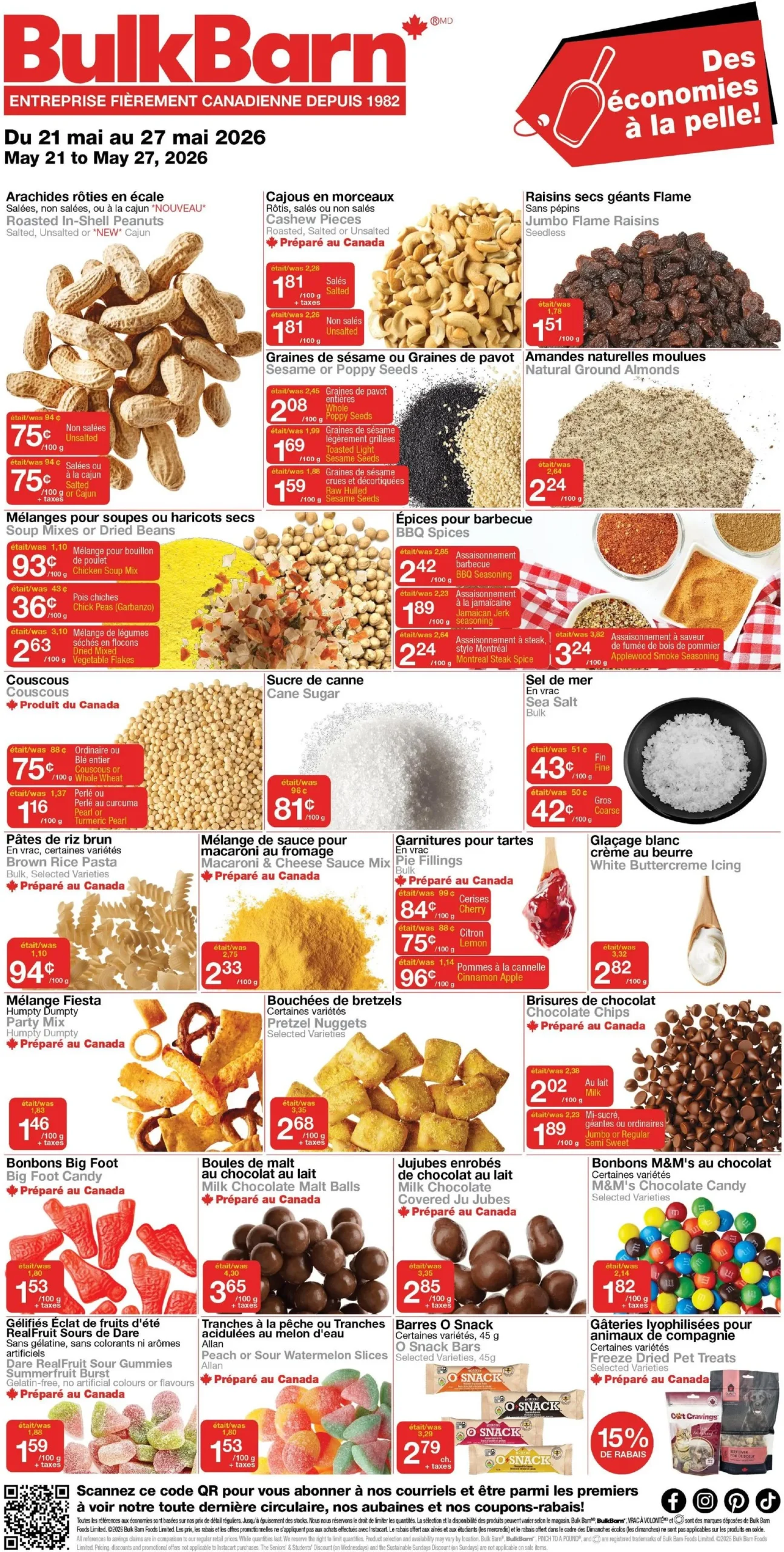 Page 1 de la Circulaire Bulk Barn du 21 au 27 mai 2026