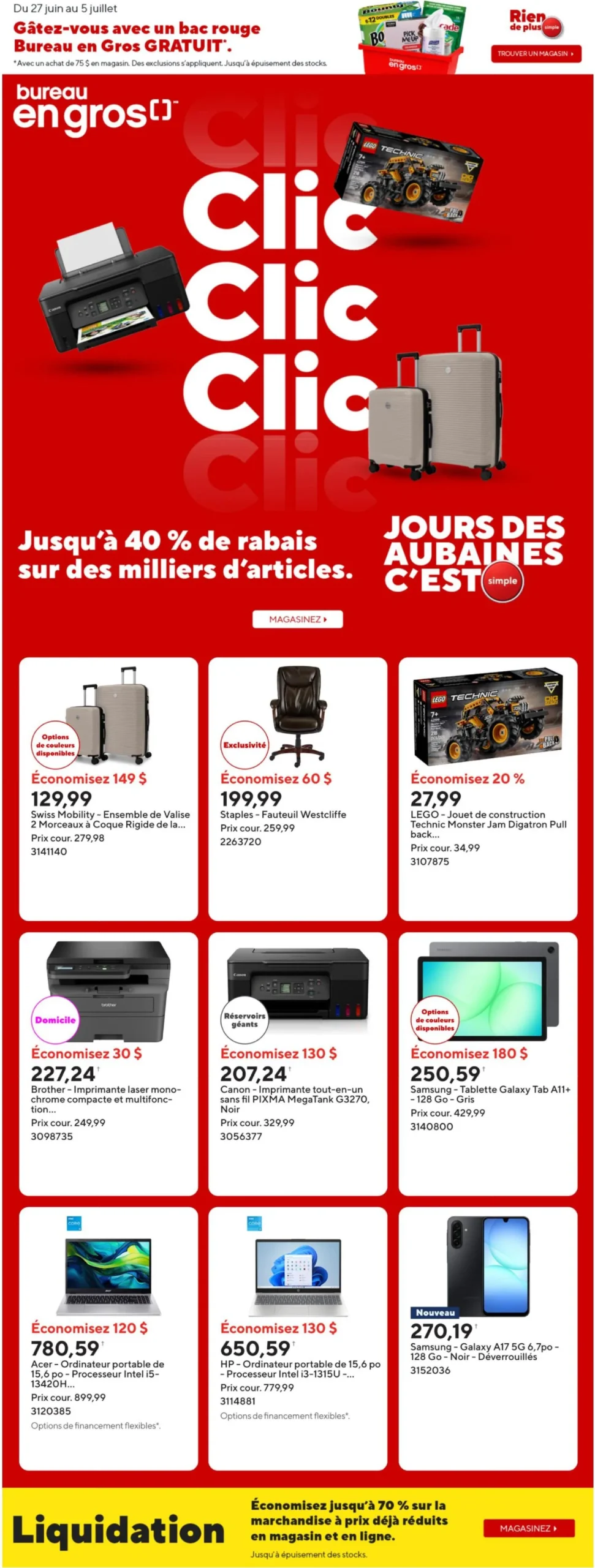 Page 2 de la Circulaire Bureau en Gros du 26 juin au 2 juillet 2026